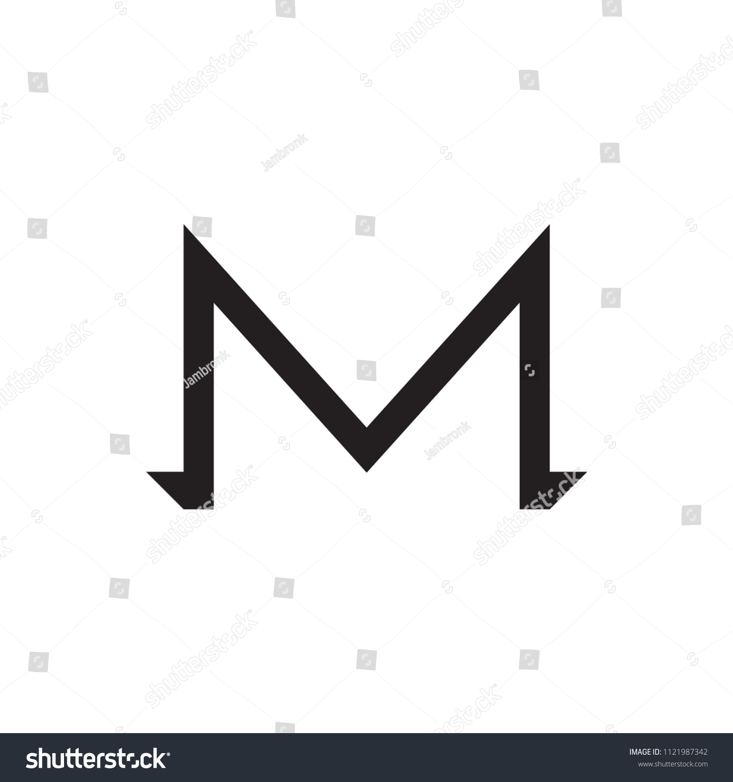 Monero Icon Symbol Vector Logo Illustration Stock Vector Royalty Free