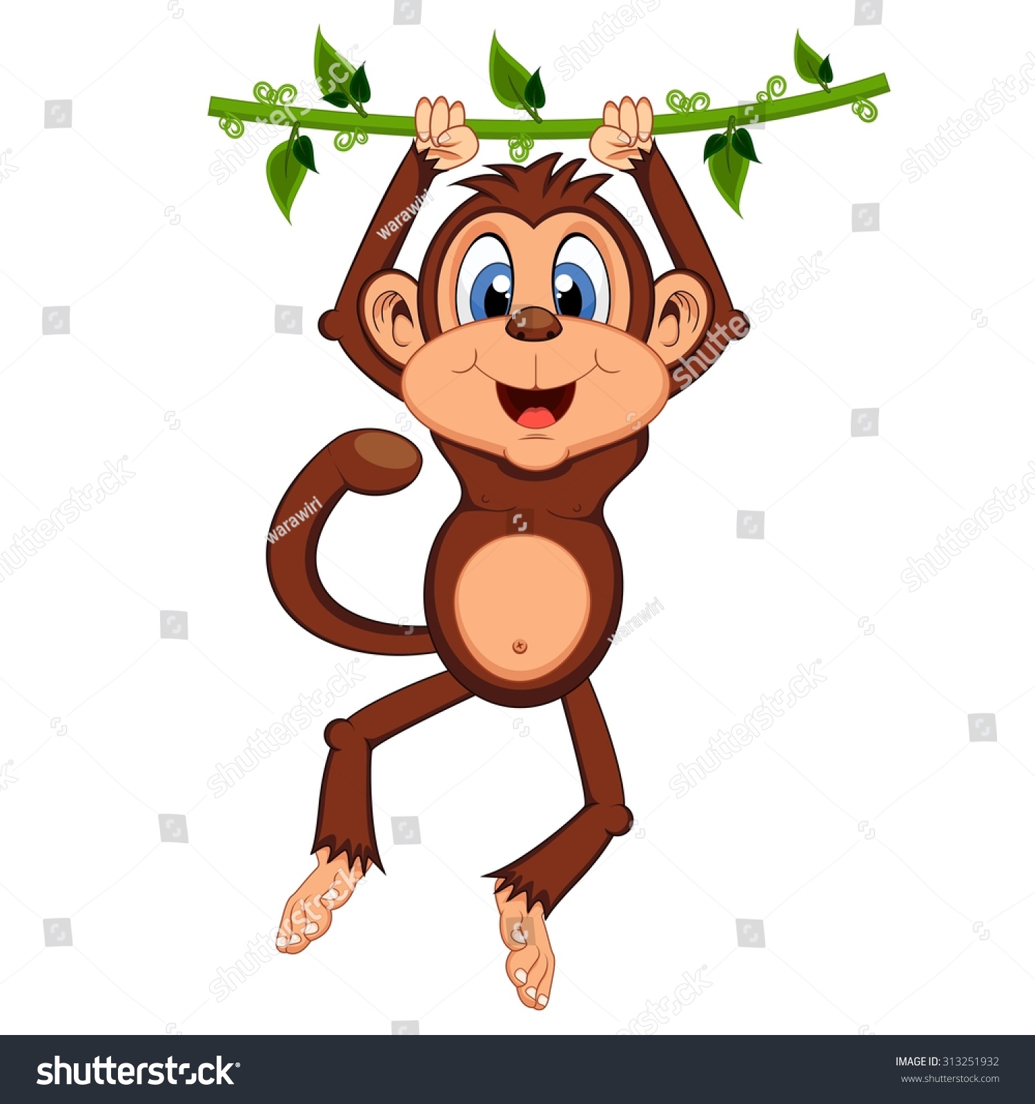 clipart monkey swinging - photo #44