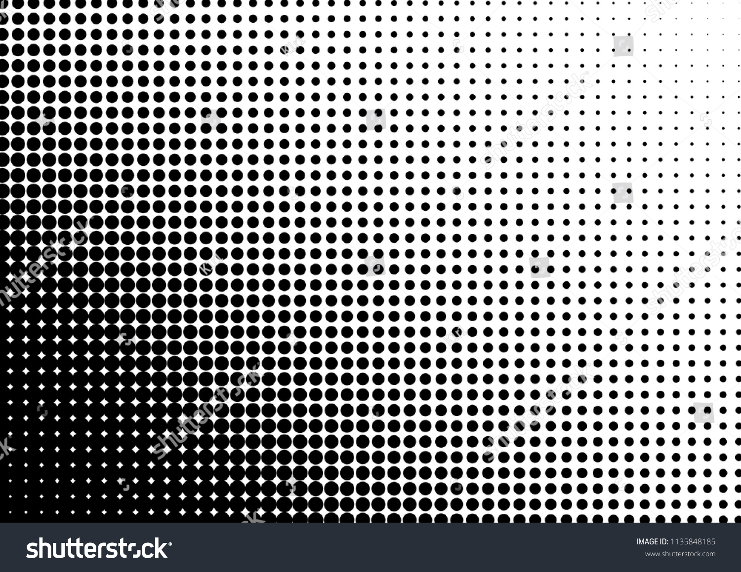 Monochrome Dots Background Modern Distressed Texture 스톡 벡터 로열티 프리