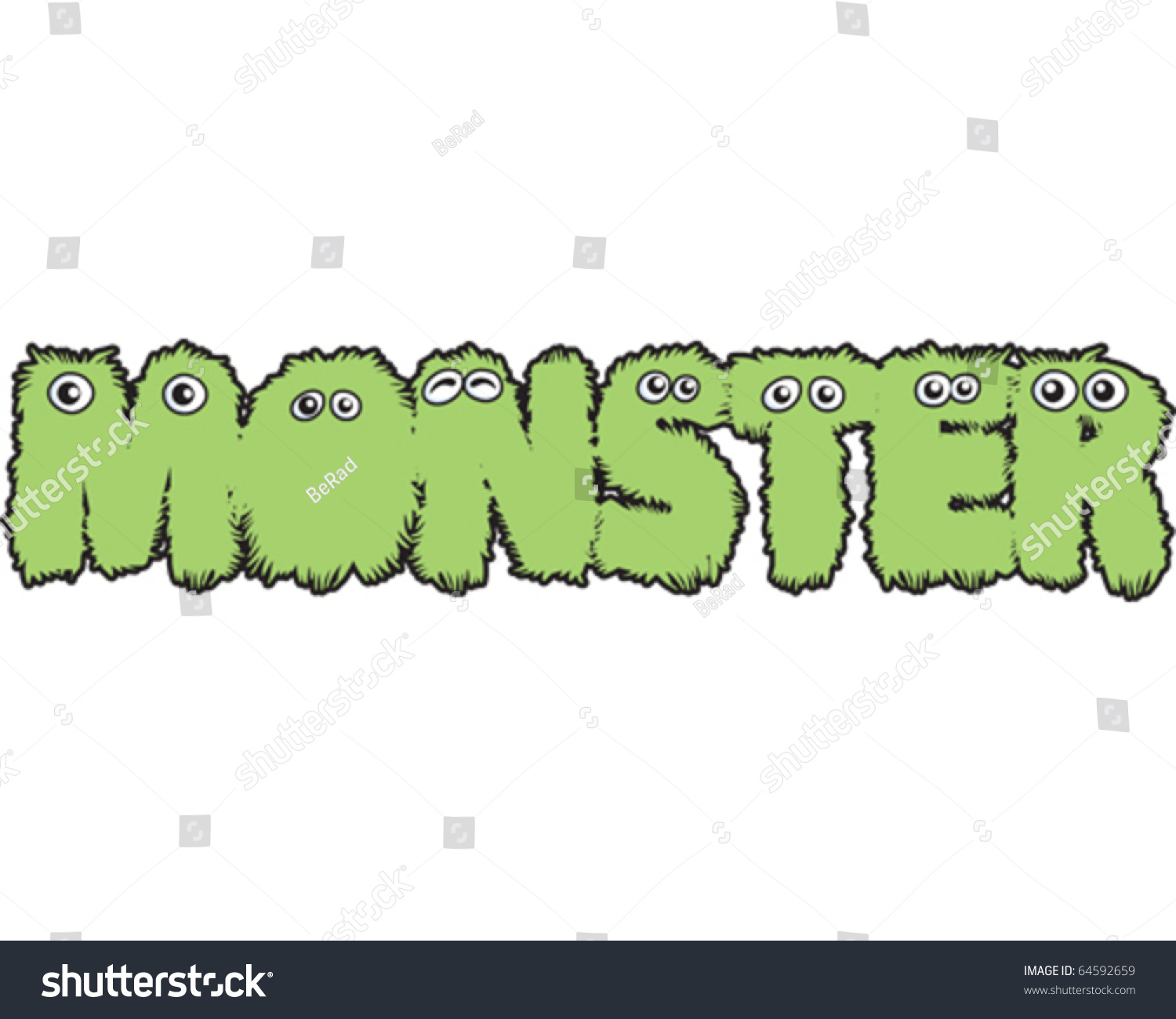 monster-word-stock-vector-illustration-64592659-shutterstock