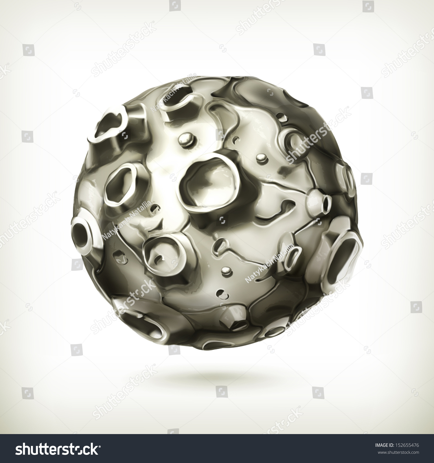 Moon Vector Stock Vector 152655476 - Shutterstock