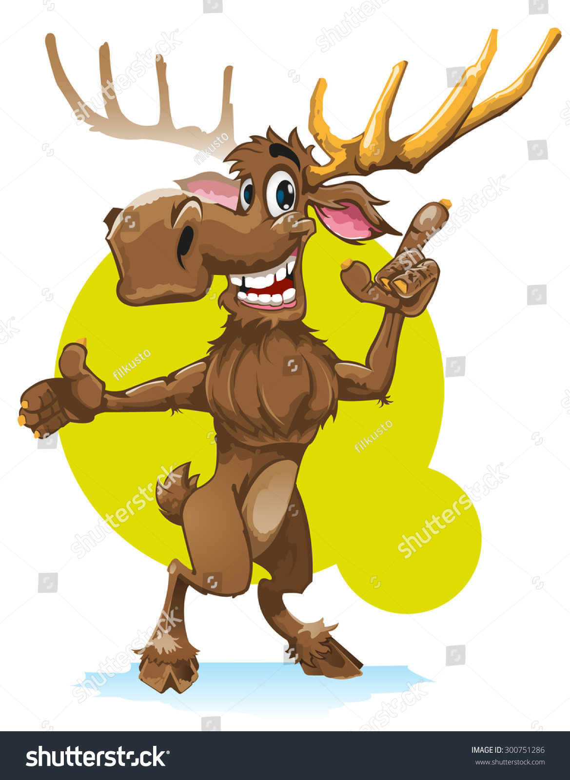 Moose Stock Vector 300751286 - Shutterstock