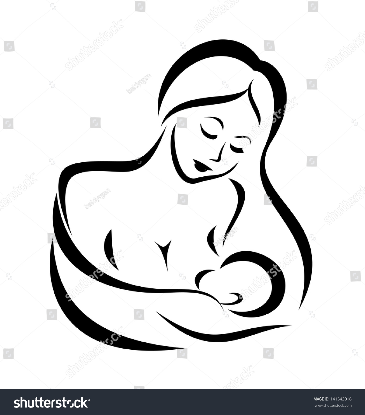 clipart of mother feeding baby - photo #21