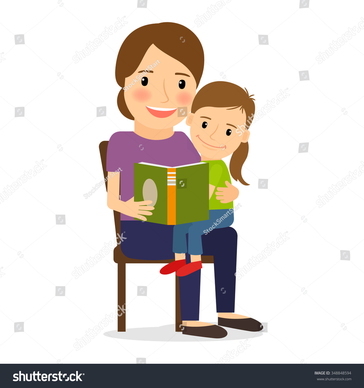 clip art mother reading to child - photo #12