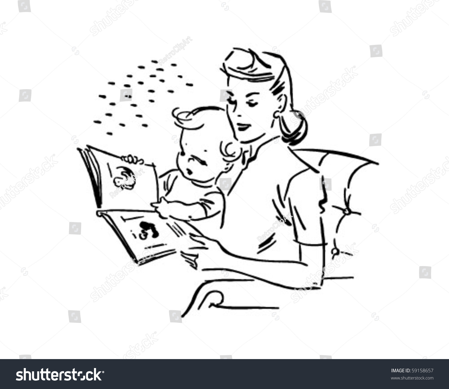 clip art mother reading to child - photo #28