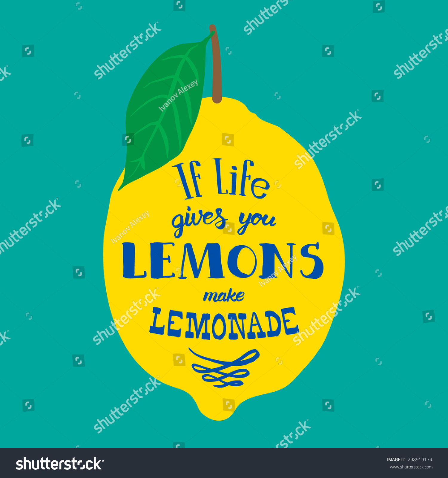 Motivation quote Vector illustration with hand-drawn words If life gives you lemons make lemonade poster or postcard Calligraphic inscription Brush Script Calligraphy Motivation quote Vector illustration with hand-drawn words If life gives you lemons make lemonade poster or postcard Calligraphic inscription Brush Script Calligraphy