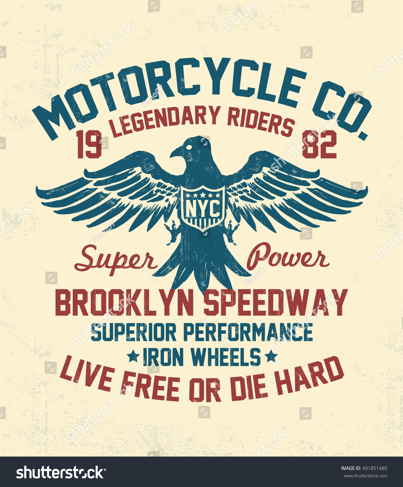 Motorcycle typography with eagle illustration t-shirt graphics vectors Motorcycle typography with eagle illustration t-shirt graphics vectors