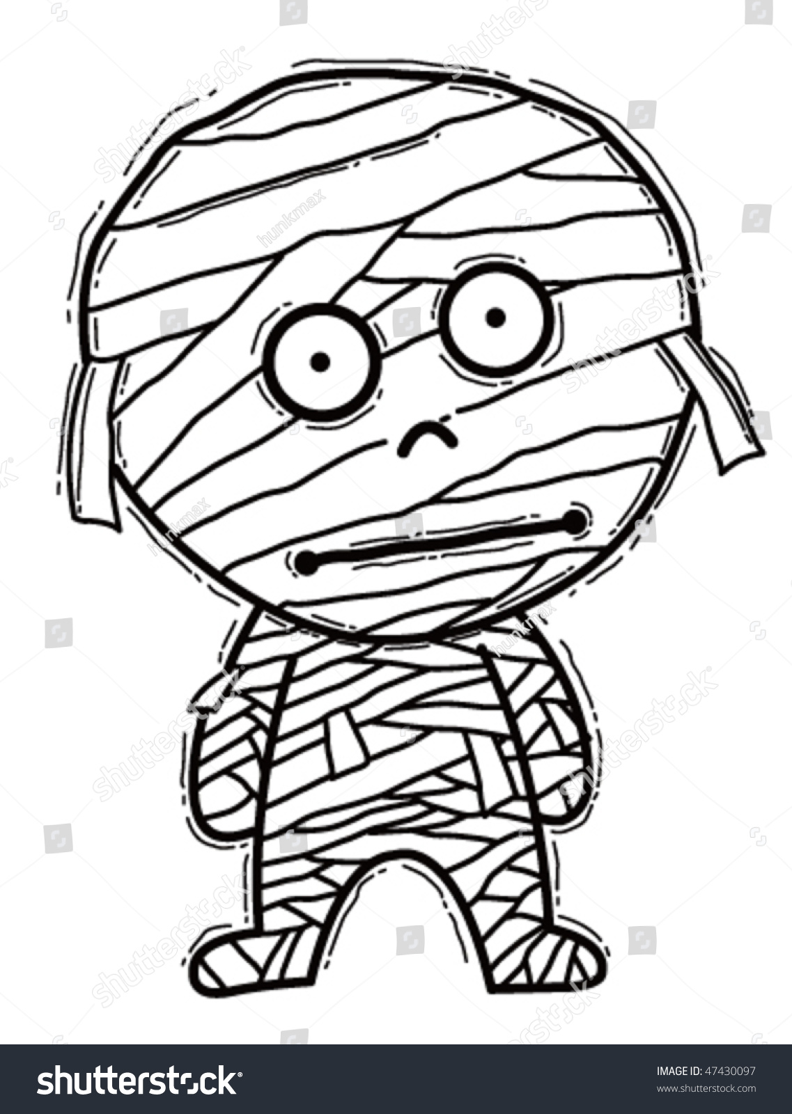 Mummy Cartoon Stock Vector 47430097 - Shutterstock