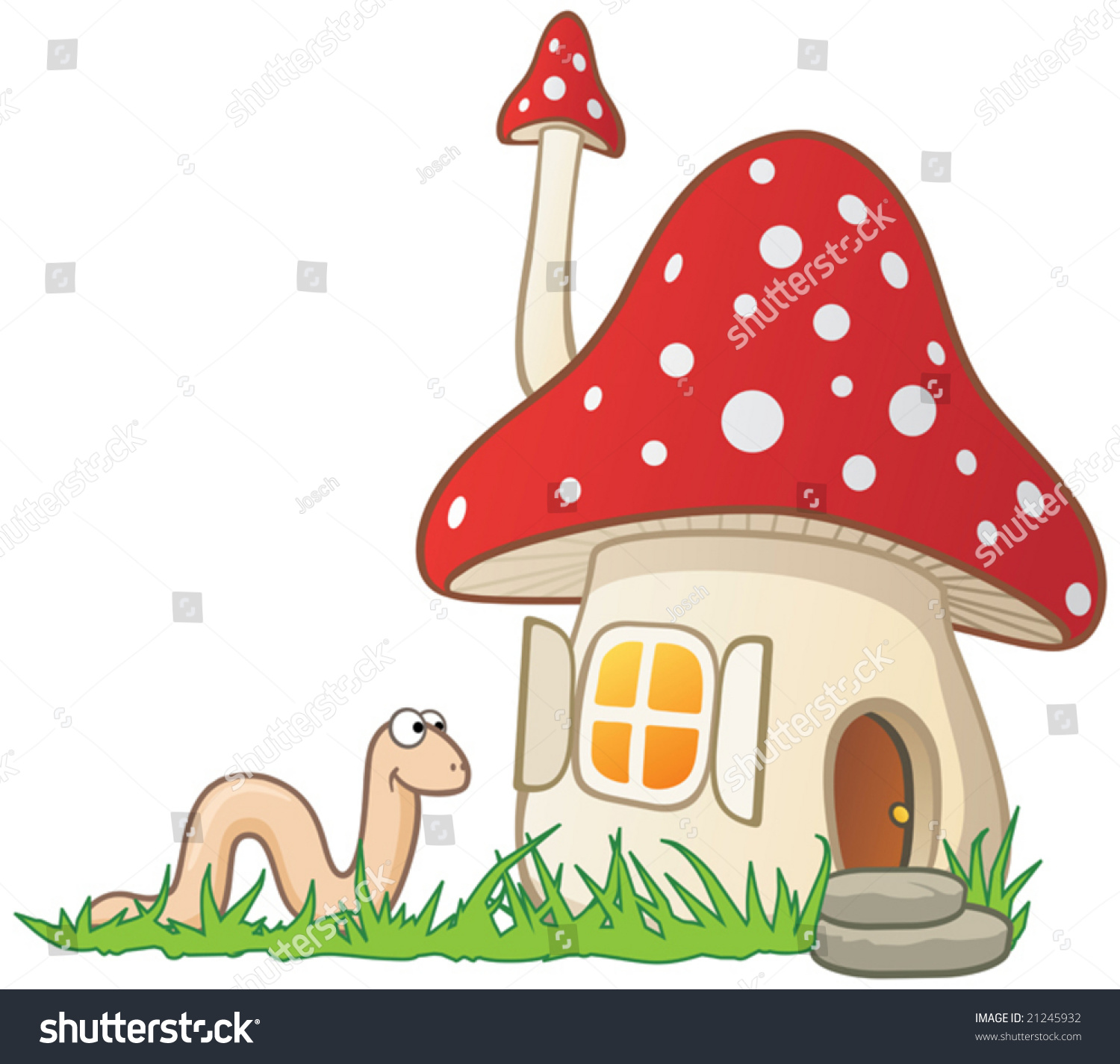 mushroom house clipart - photo #22