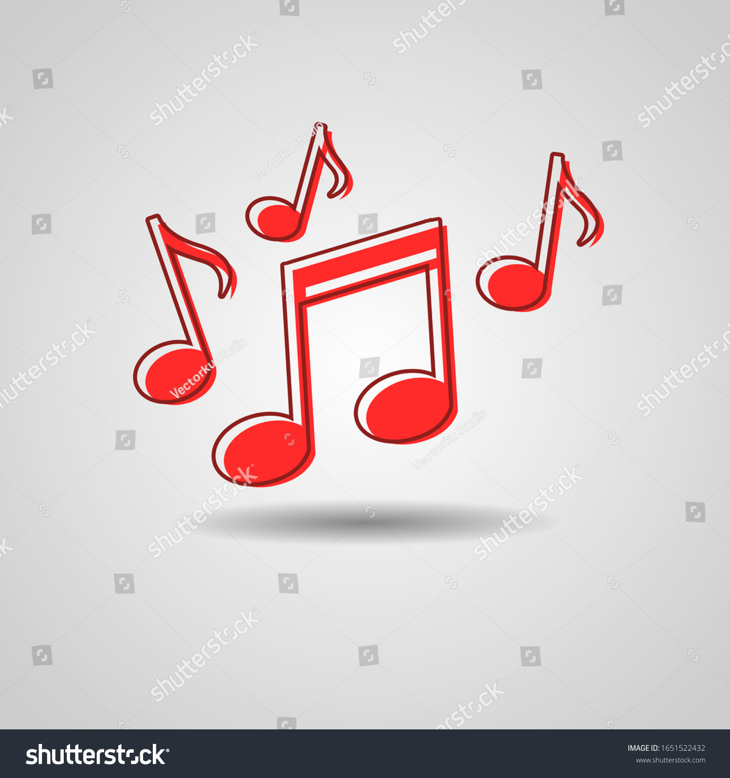 Music Note Icon Symbol Illustration Vector Stock Vector Royalty Free