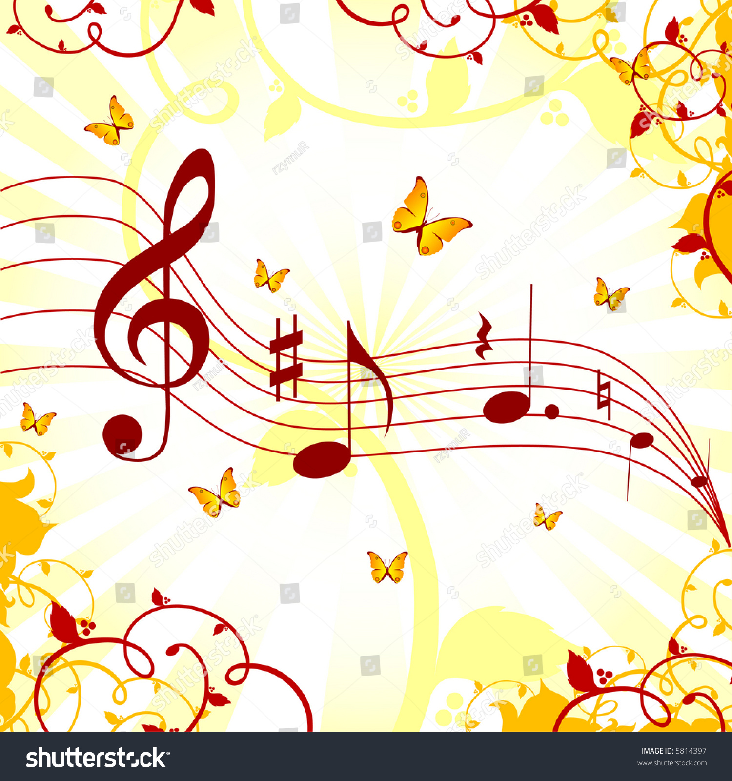 Music Sheet Vector Stock Vector 5814397 - Shutterstock