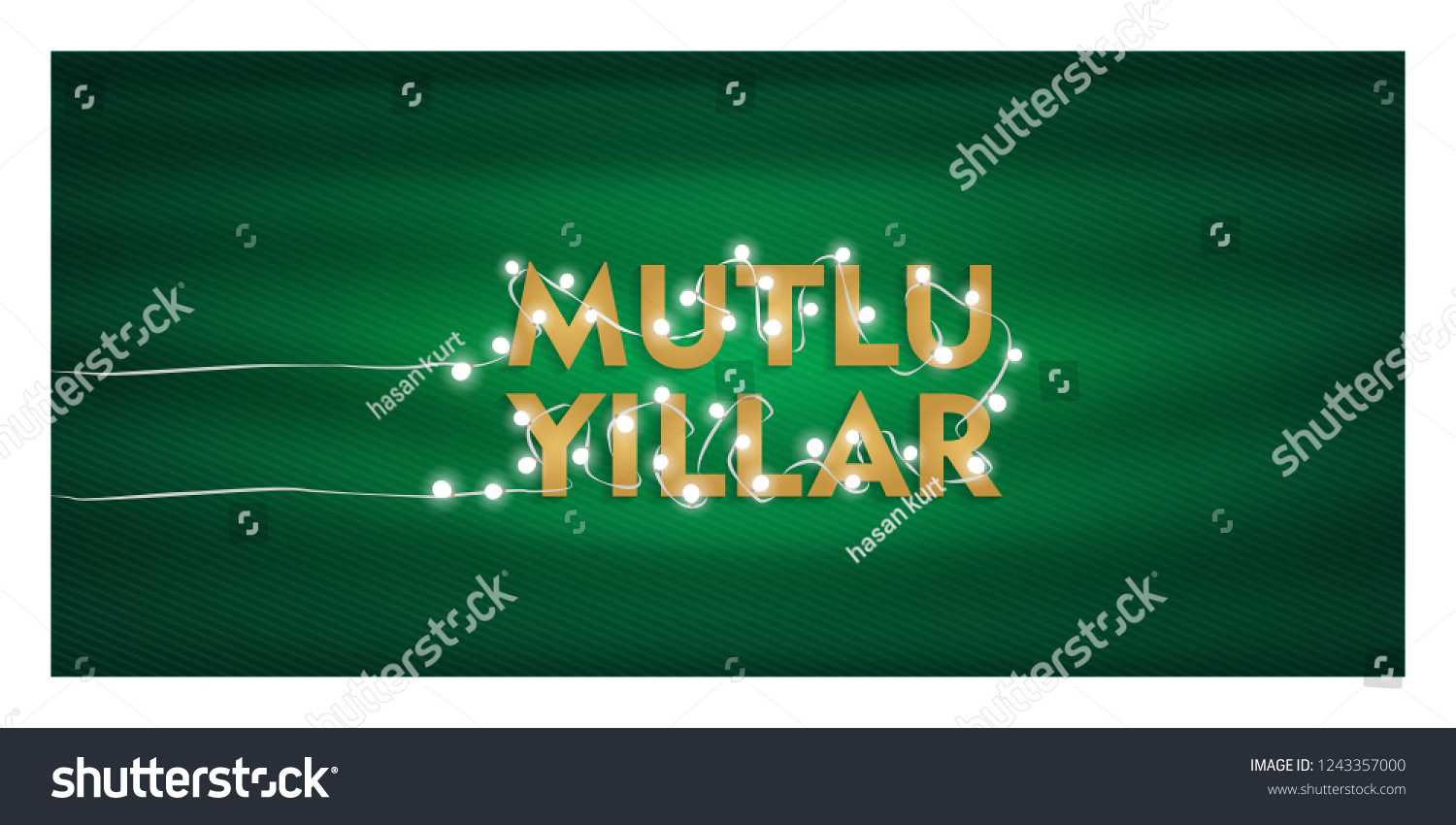 Mutlu Yillar Translation Turkish Happy New Stock Vector Royalty Free