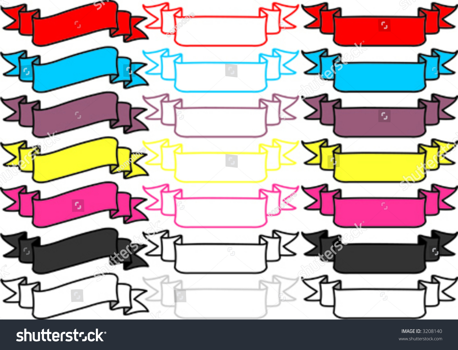 Name Ribbon Stock Vector Illustration 3208140 Shutterstock