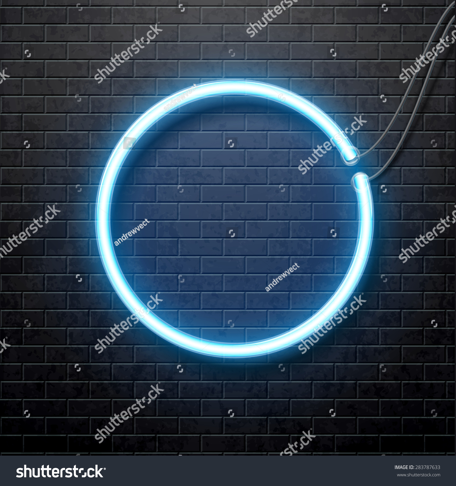 Neon Circle Stock Vector 283787633 - Shutterstock