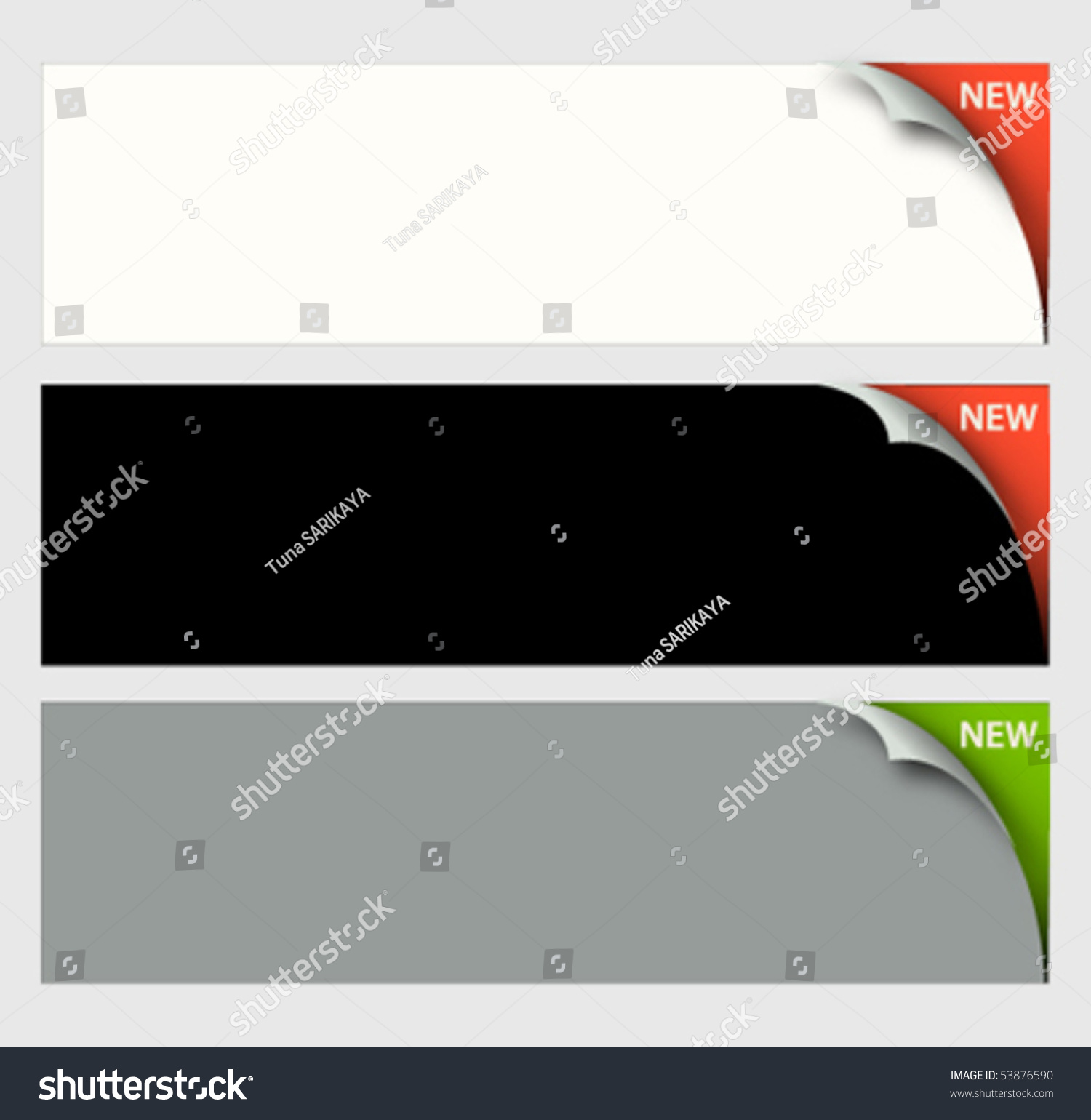 New Banner Design Stock Vector Illustration 53876590 : Shutterstock