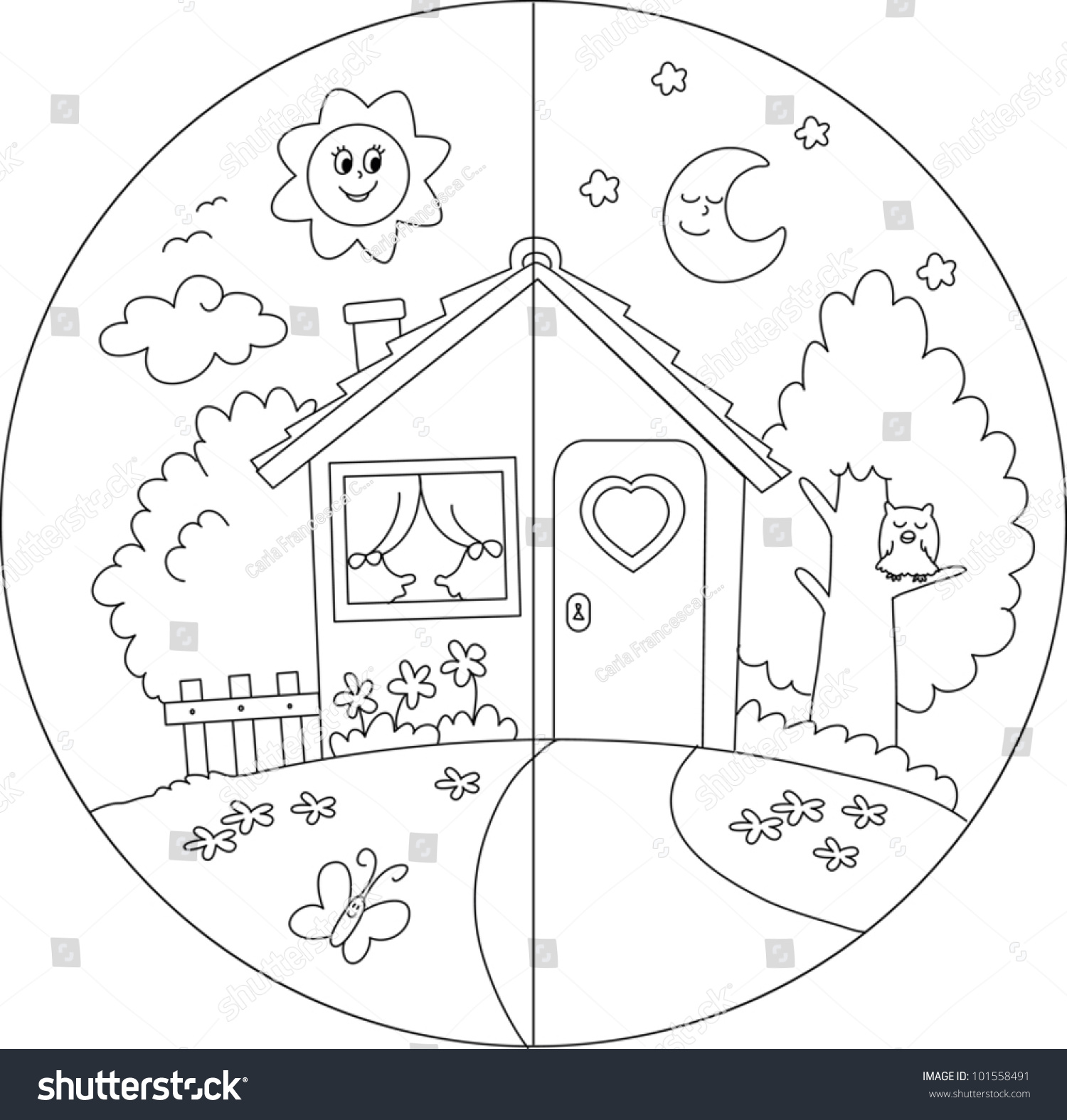 day time coloring pages - photo #20
