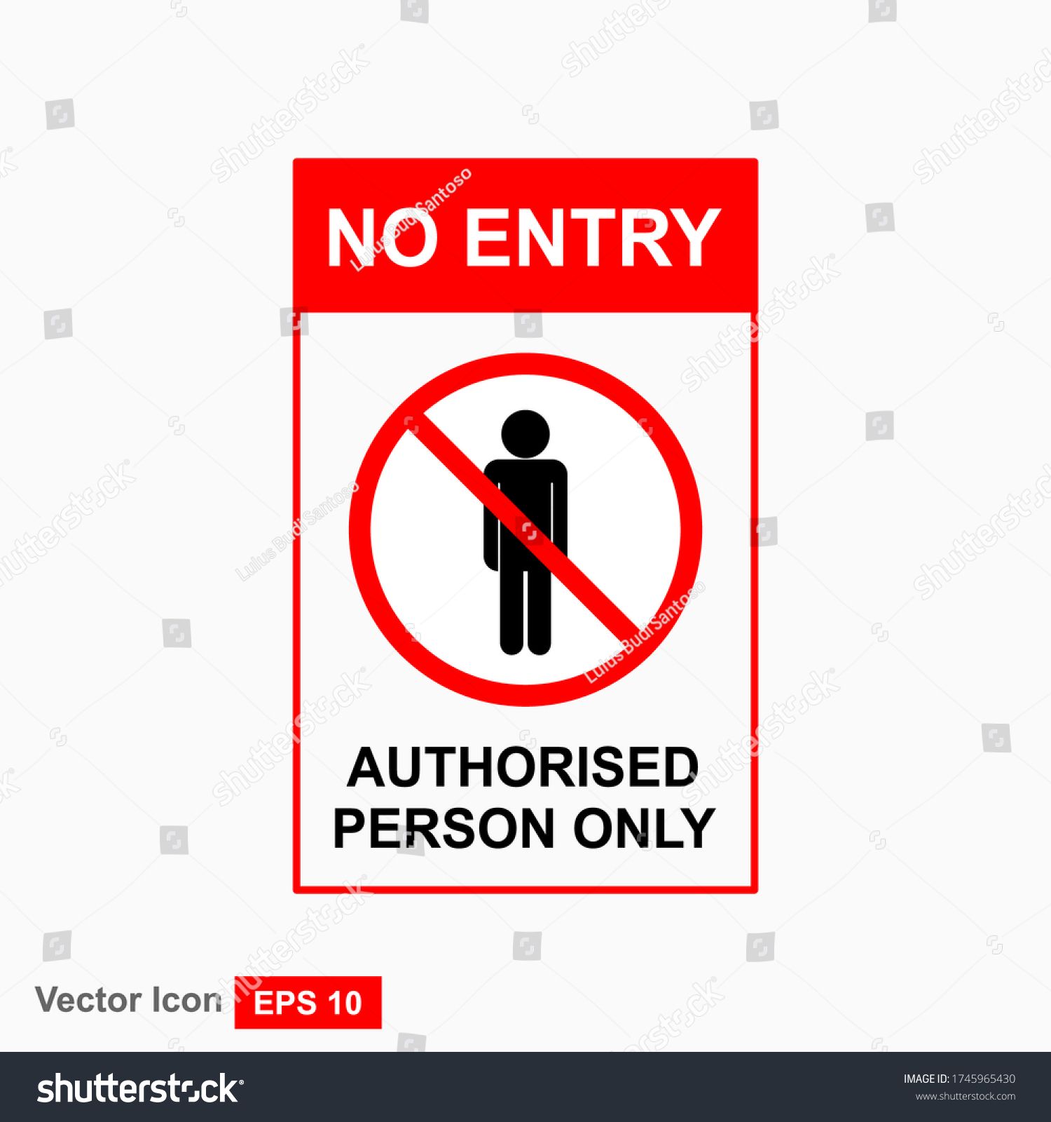 Vektor Stok No Entry Sign No Access Label Tanpa Royalti