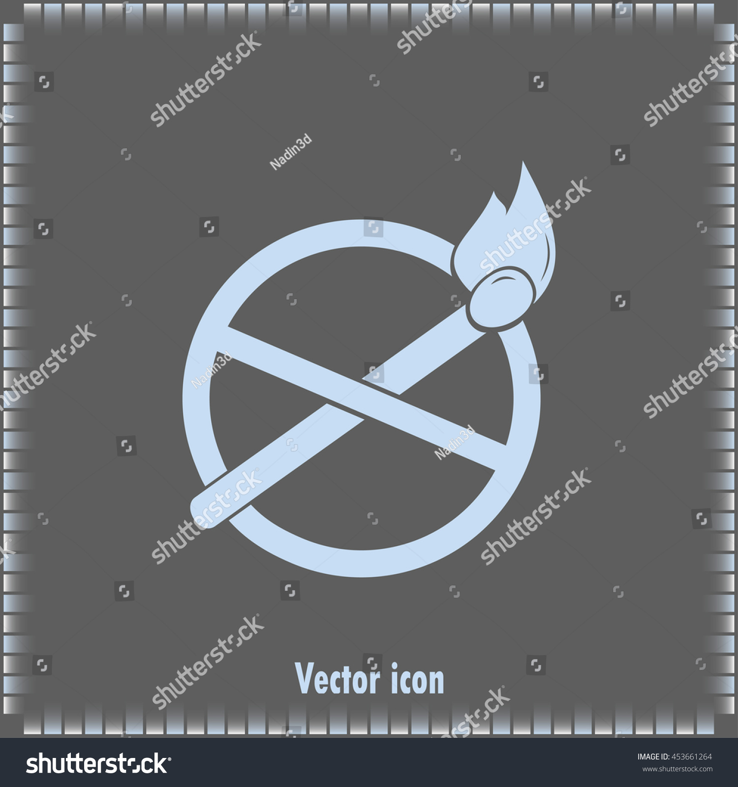 No Naked Flame Warning Sign Vector 스톡 벡터 로열티 프리 453661264 Shutterstock