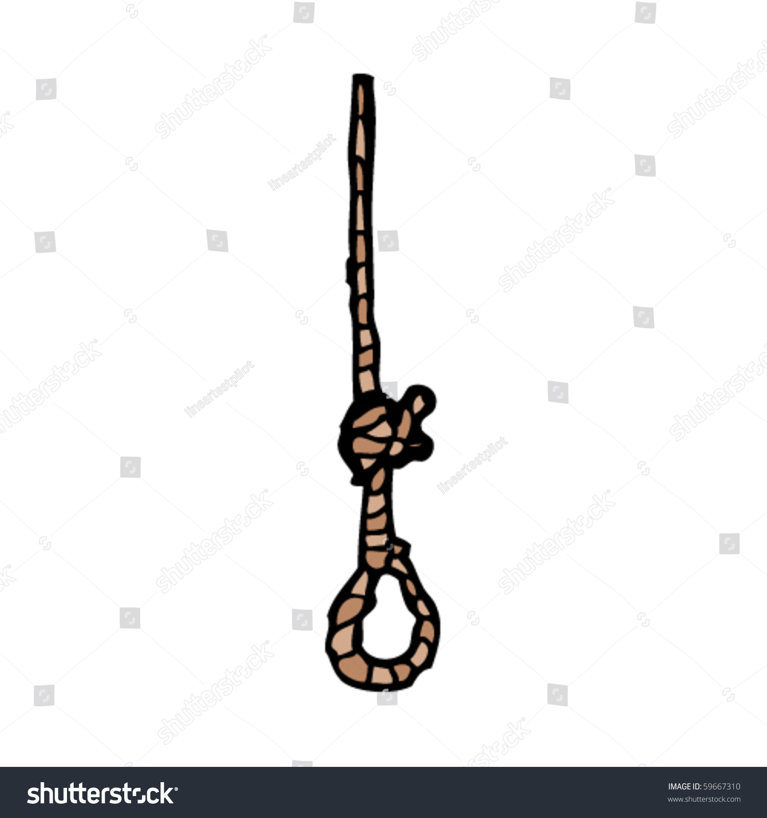 Noose Cartoon Stock Vector 59667310 - Shutterstock