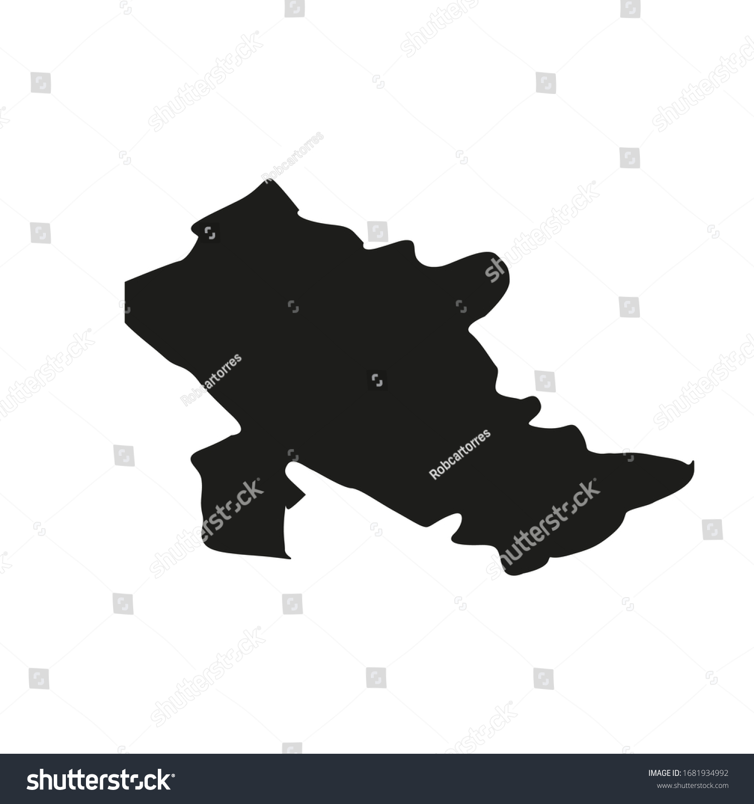 Northeast Region Map Vector Vietnam Country Stock Vector Royalty Free