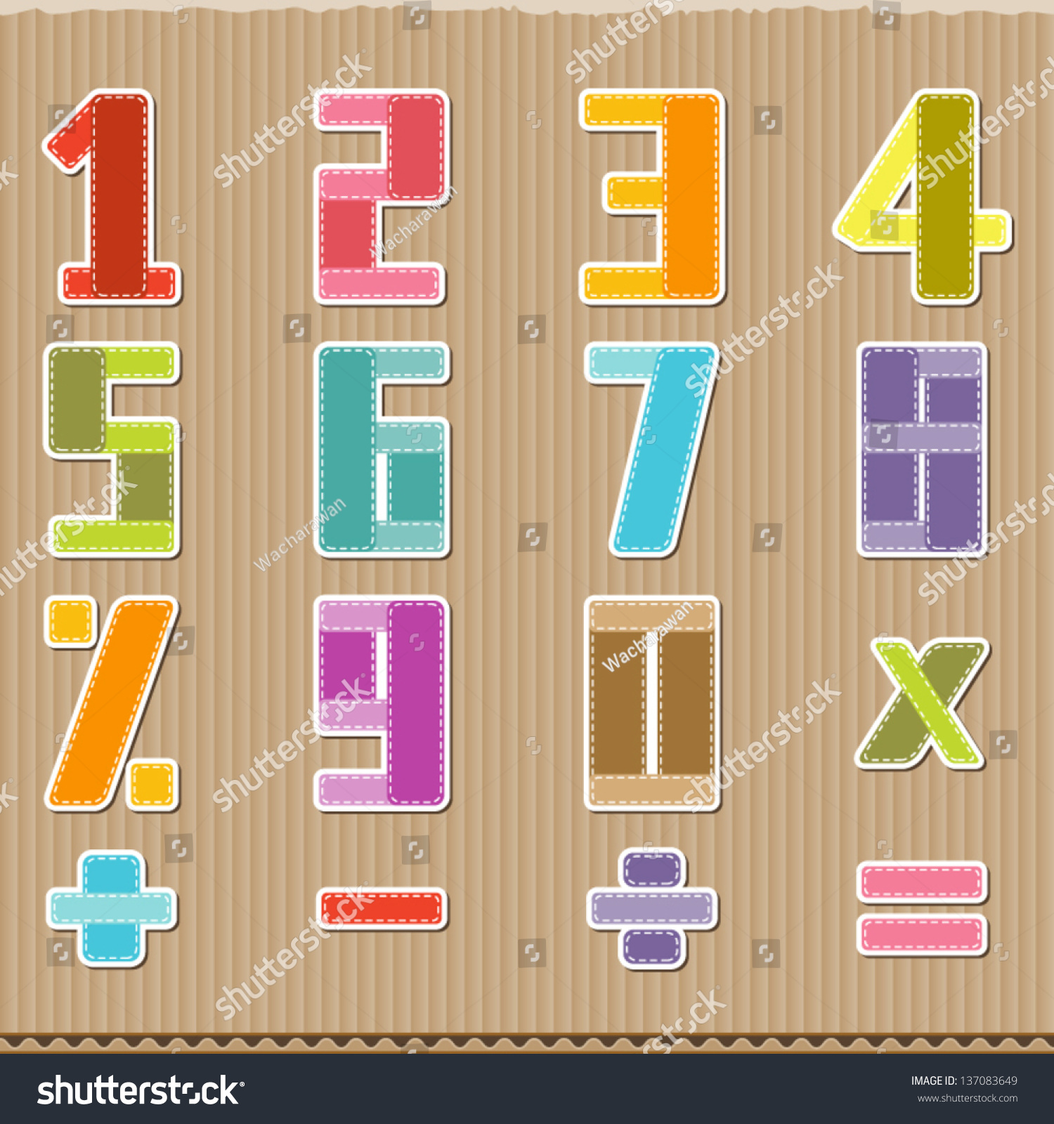 Numbers 1 2 3 4 5 6 7 8 9 0 Plus Minus Multiplication The Division 