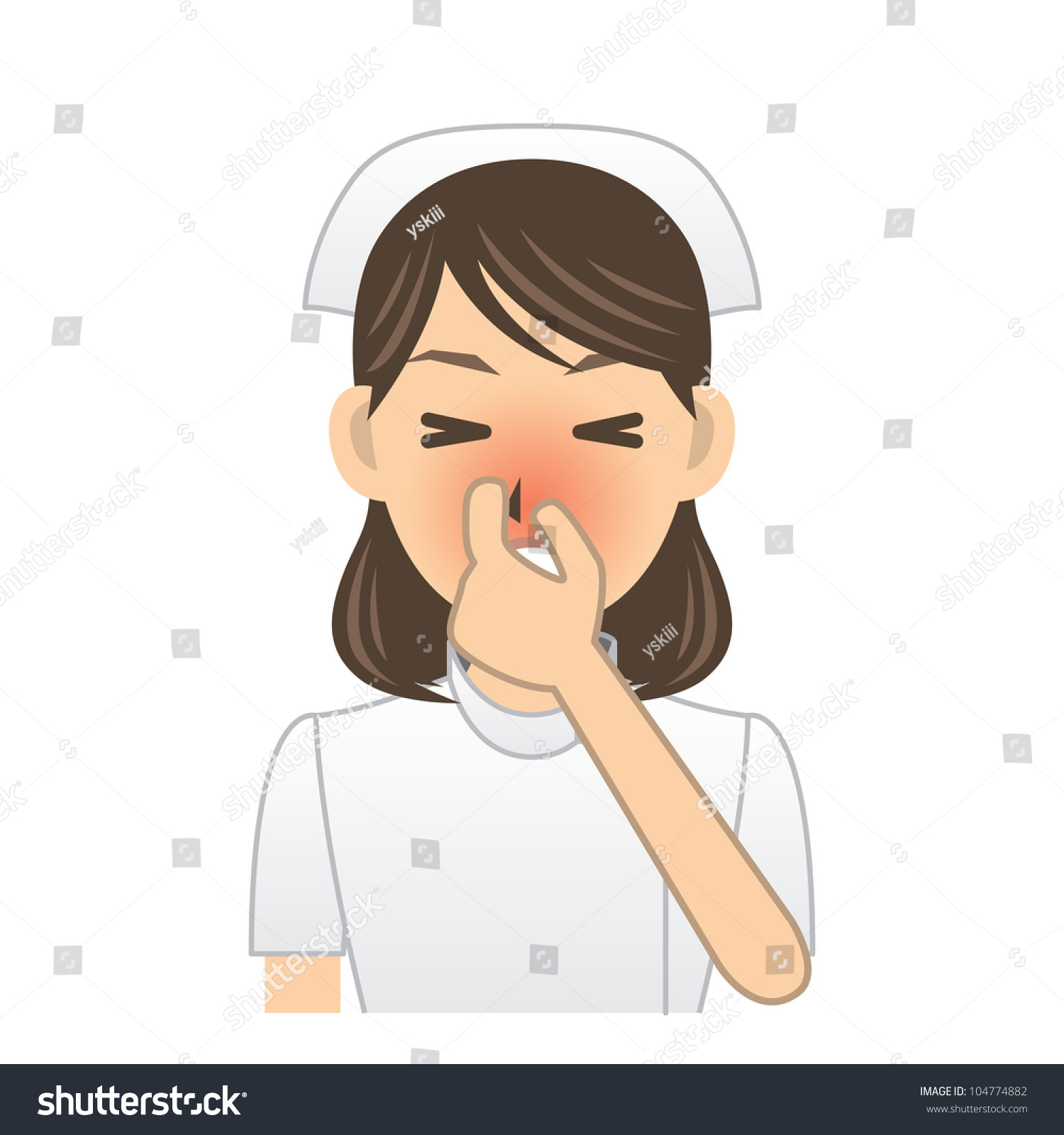 Nurse Stock Vector Illustration 104774882 : Shutterstock