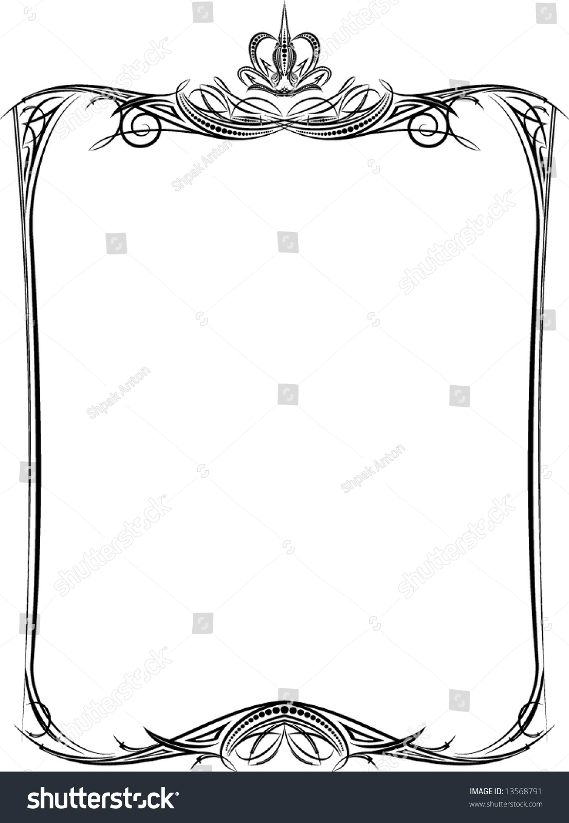Old Frame Vector Stock Vector 13568791 - Shutterstock