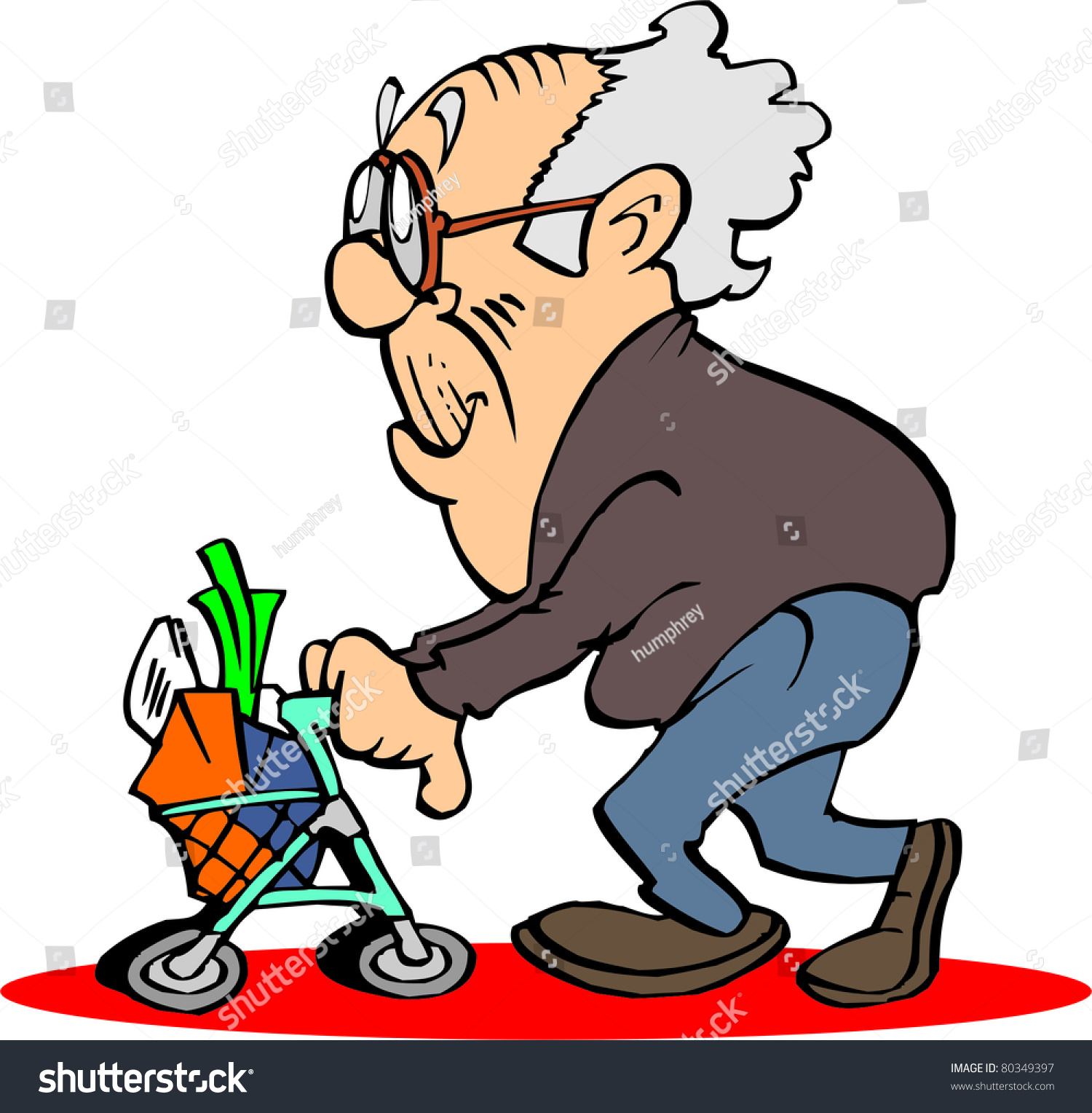 Old Man Stock Vector Illustration 80349397 : Shutterstock