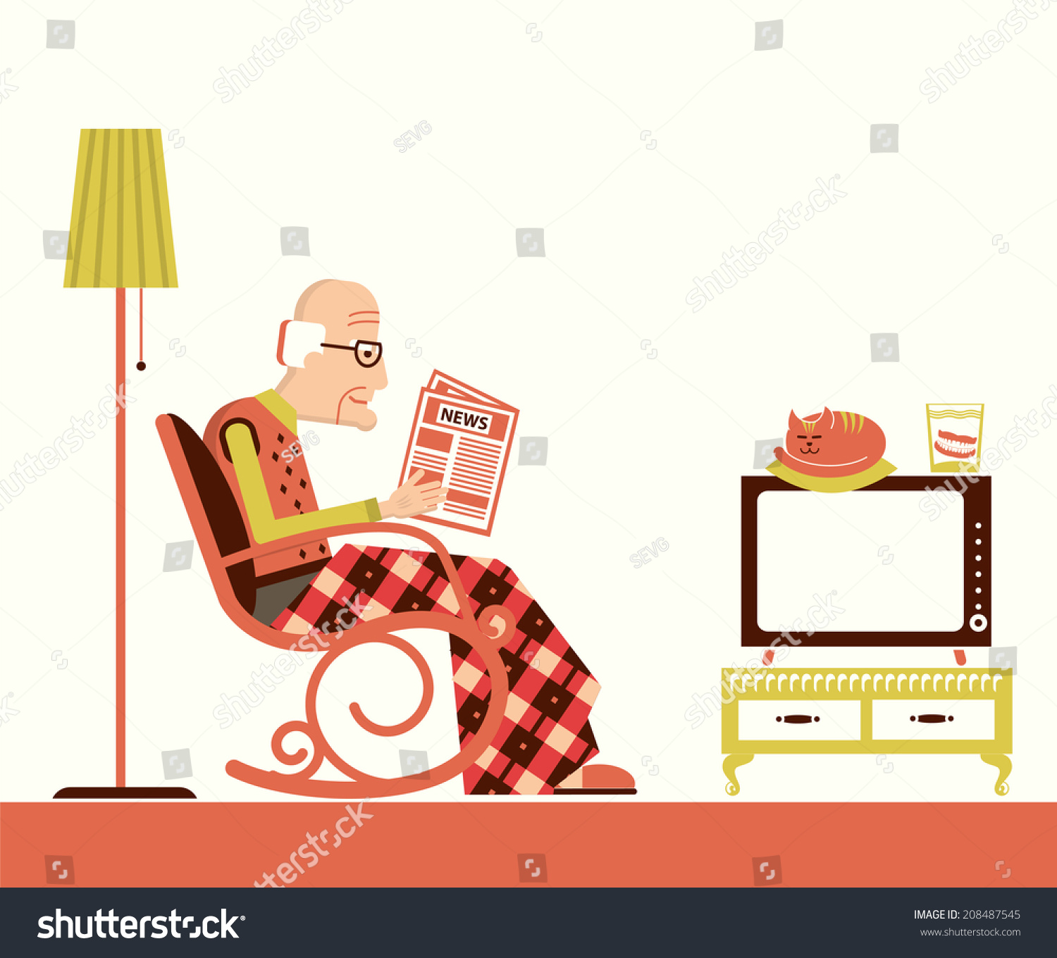 clipart old man rocking chair - photo #25