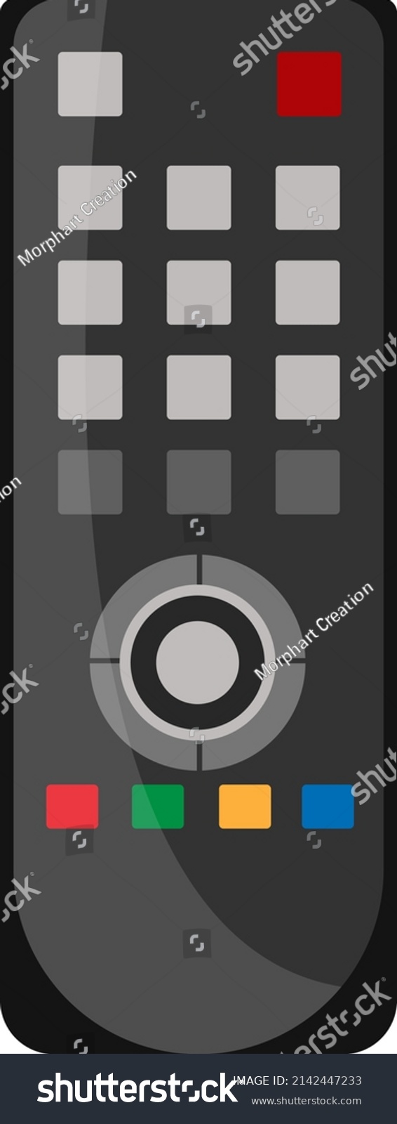 Old Tv Remote Illustration Vector On Stock Vector Royalty Free