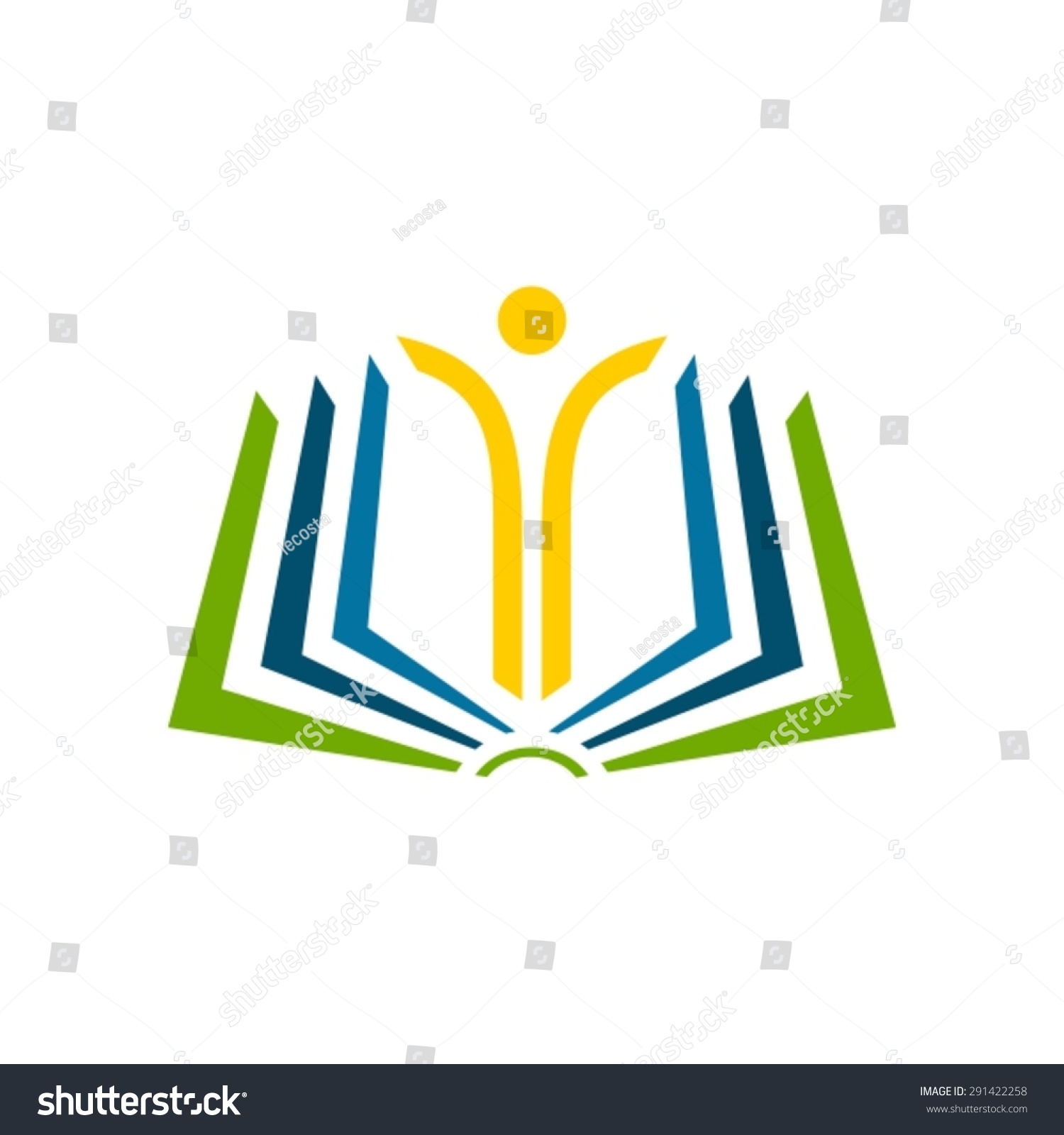 Open Book Logo. Stock Vector Illustration 291422258 : Shutterstock