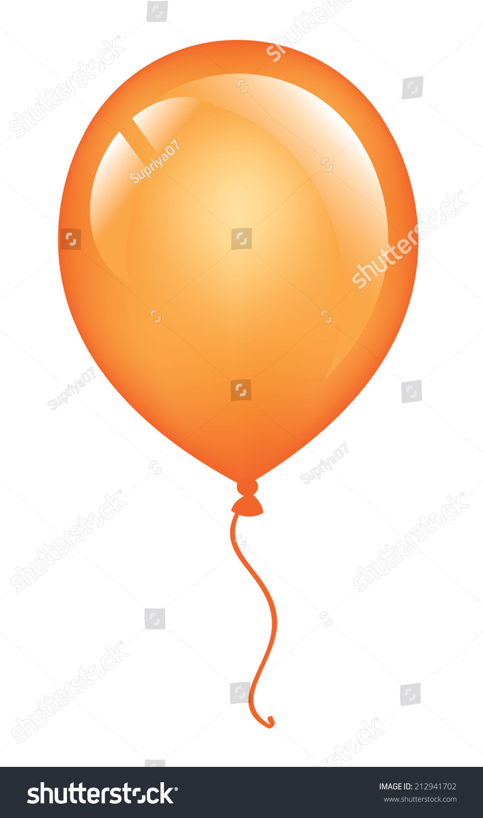 Orange Vector Balloon - 212941702 : Shutterstock