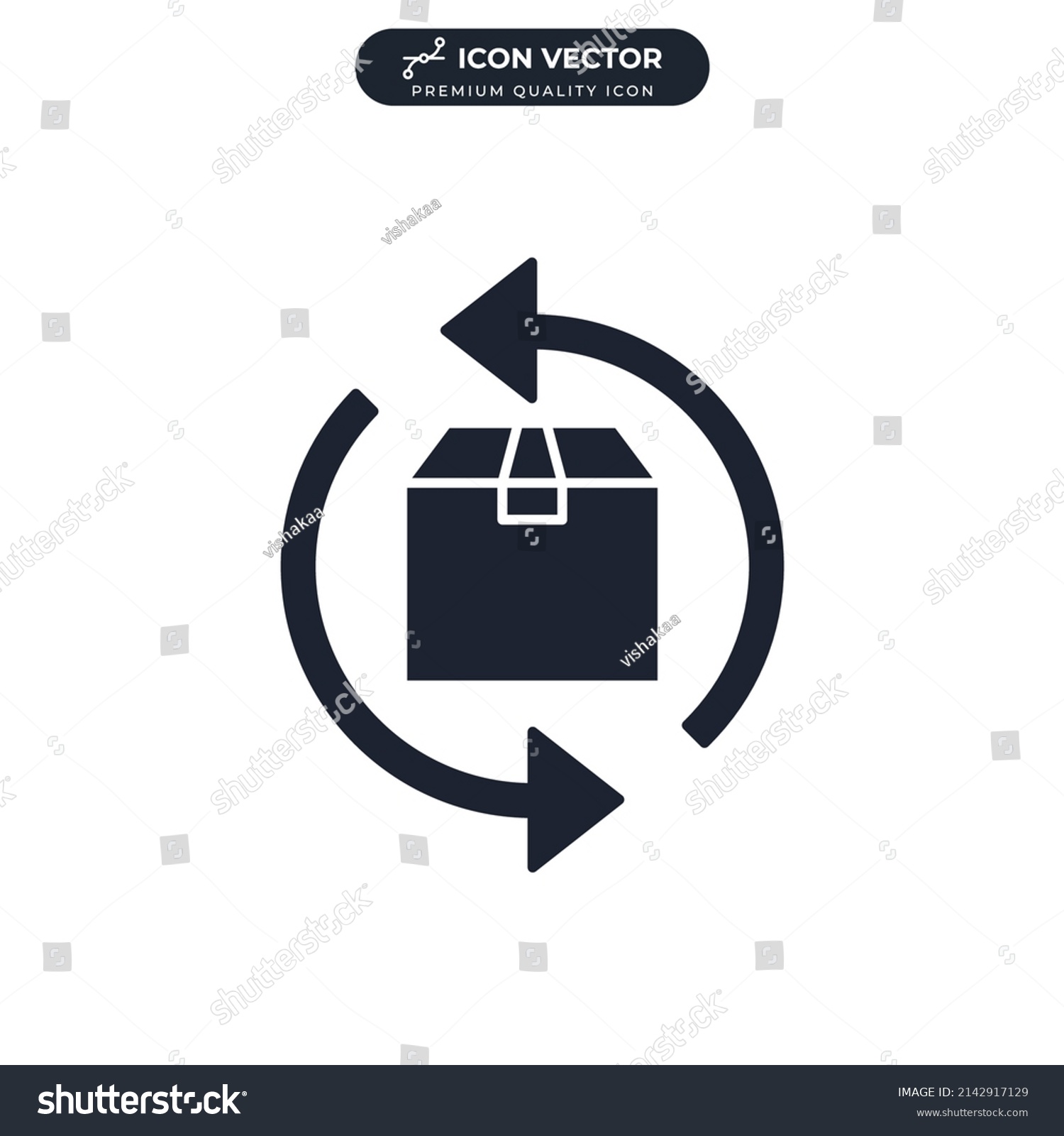 Order Processing Icon Symbol Template Graphic Stock Vector Royalty