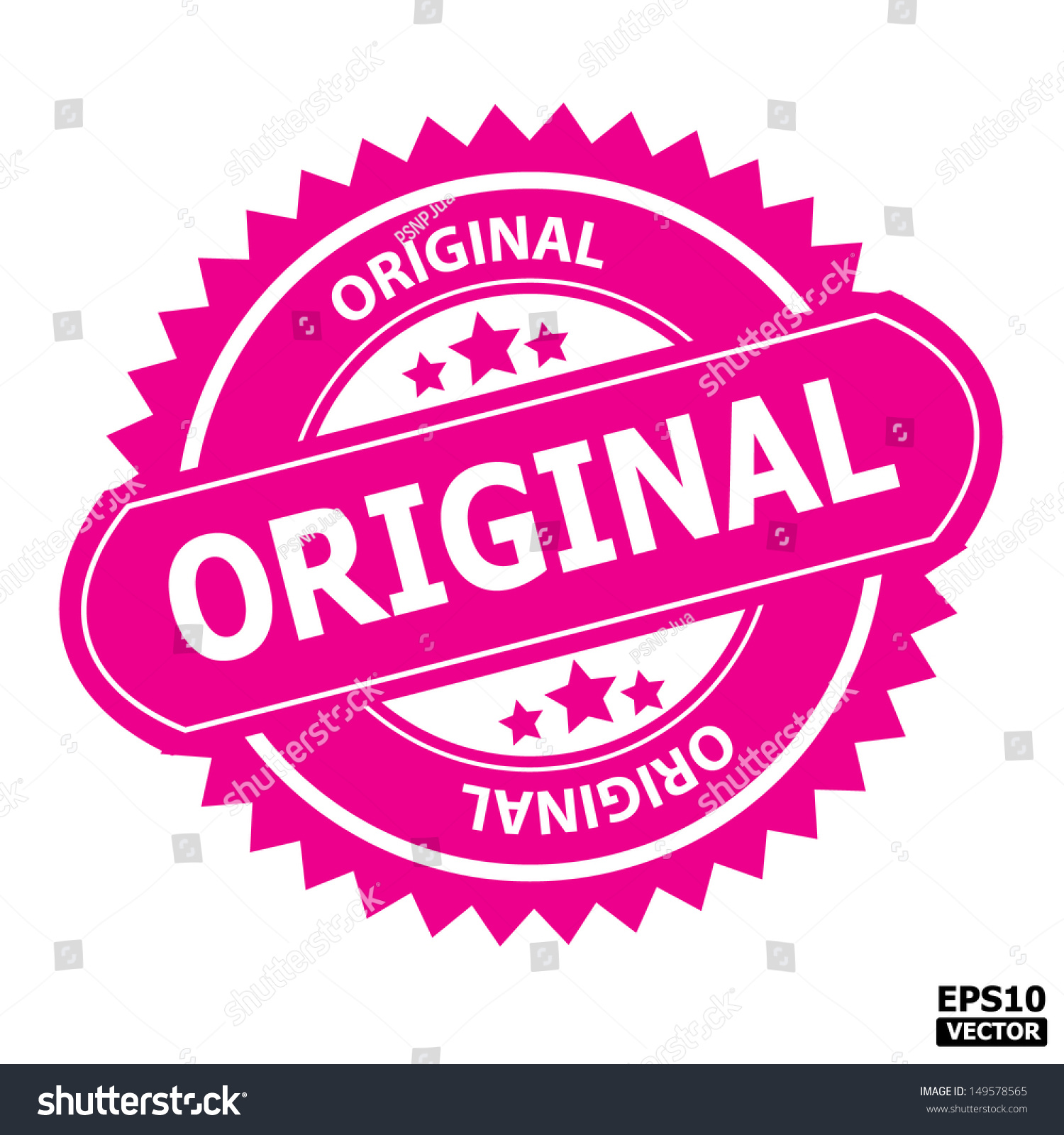 Original Rubber Stamp Signeps Vector Stock Vector