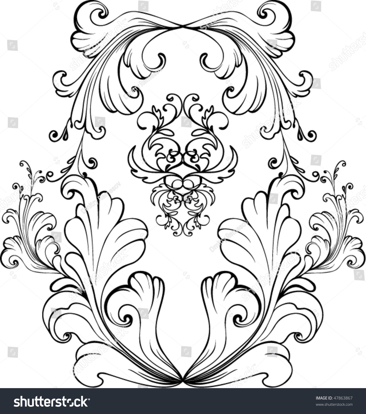 Ornament Stock Vector Illustration 47863867 : Shutterstock