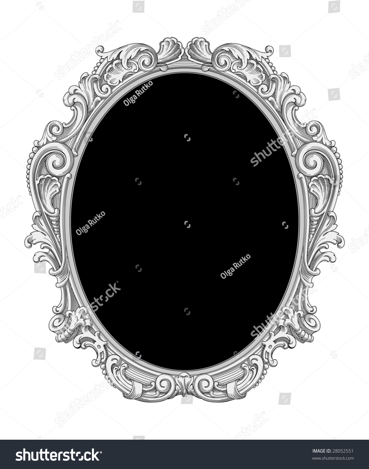 Ornate Frame Vector - 28052551 : Shutterstock
