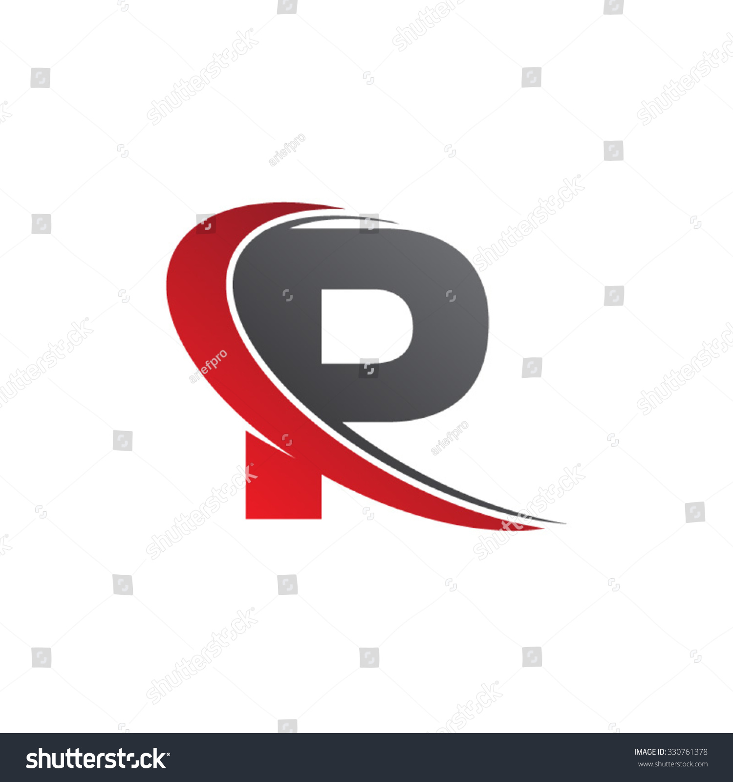 p-letter-swoosh-red-logo-stock-vector-illustration-330761378-shutterstock