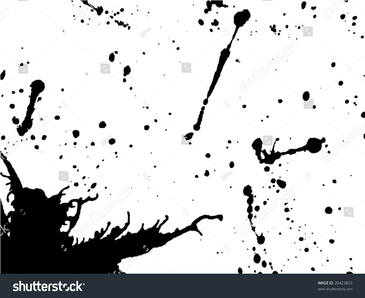 Paint Drops Stock Vector 20423803 - Shutterstock