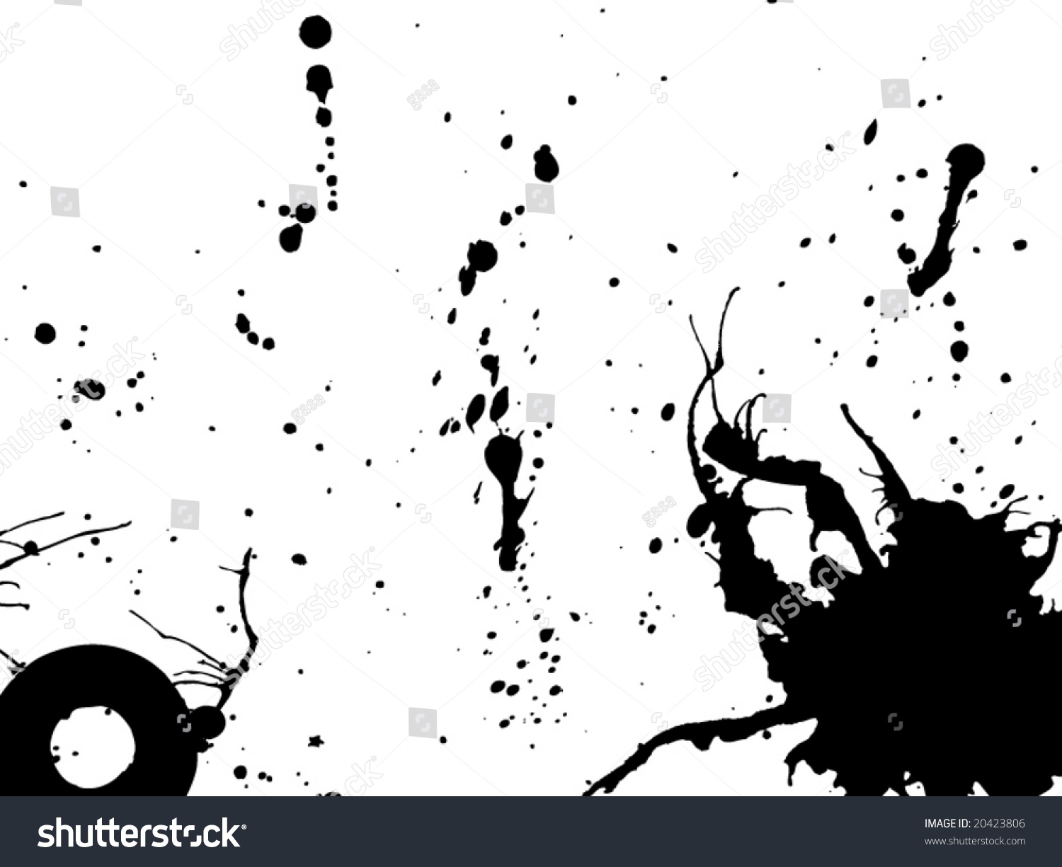 Paint Drops Stock Vector Illustration 20423806 : Shutterstock