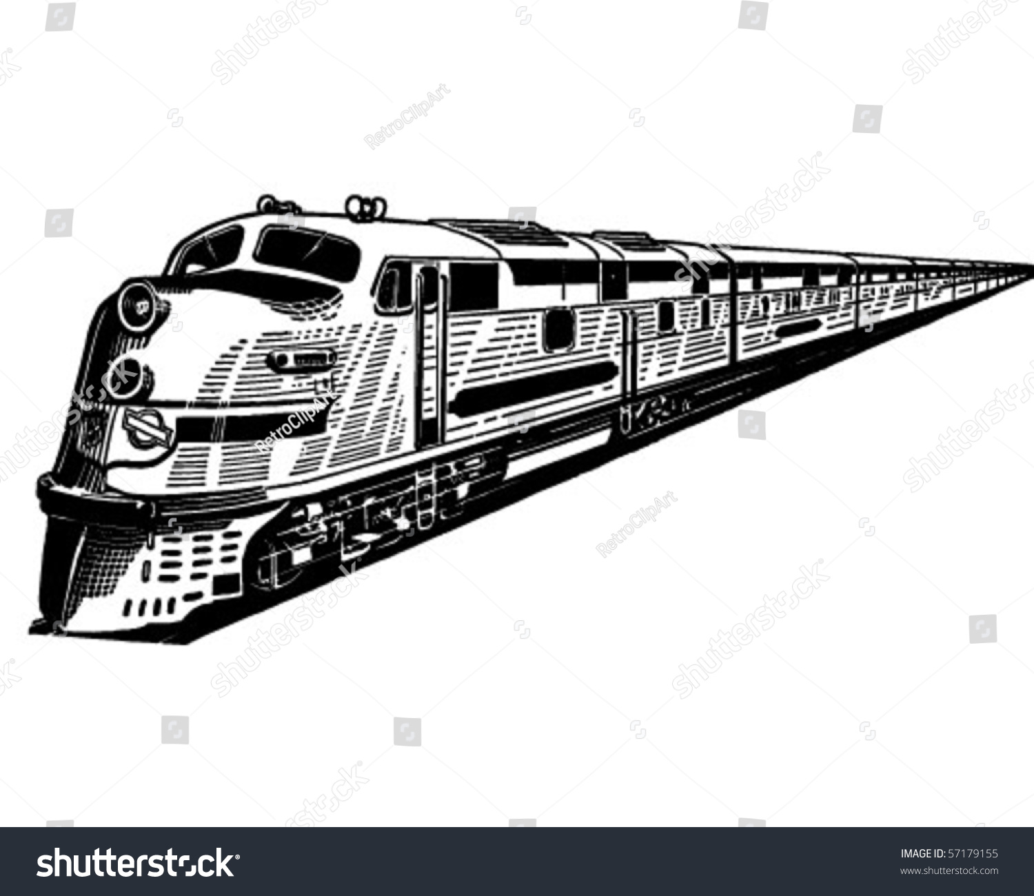 electric train clipart black and white - photo #18