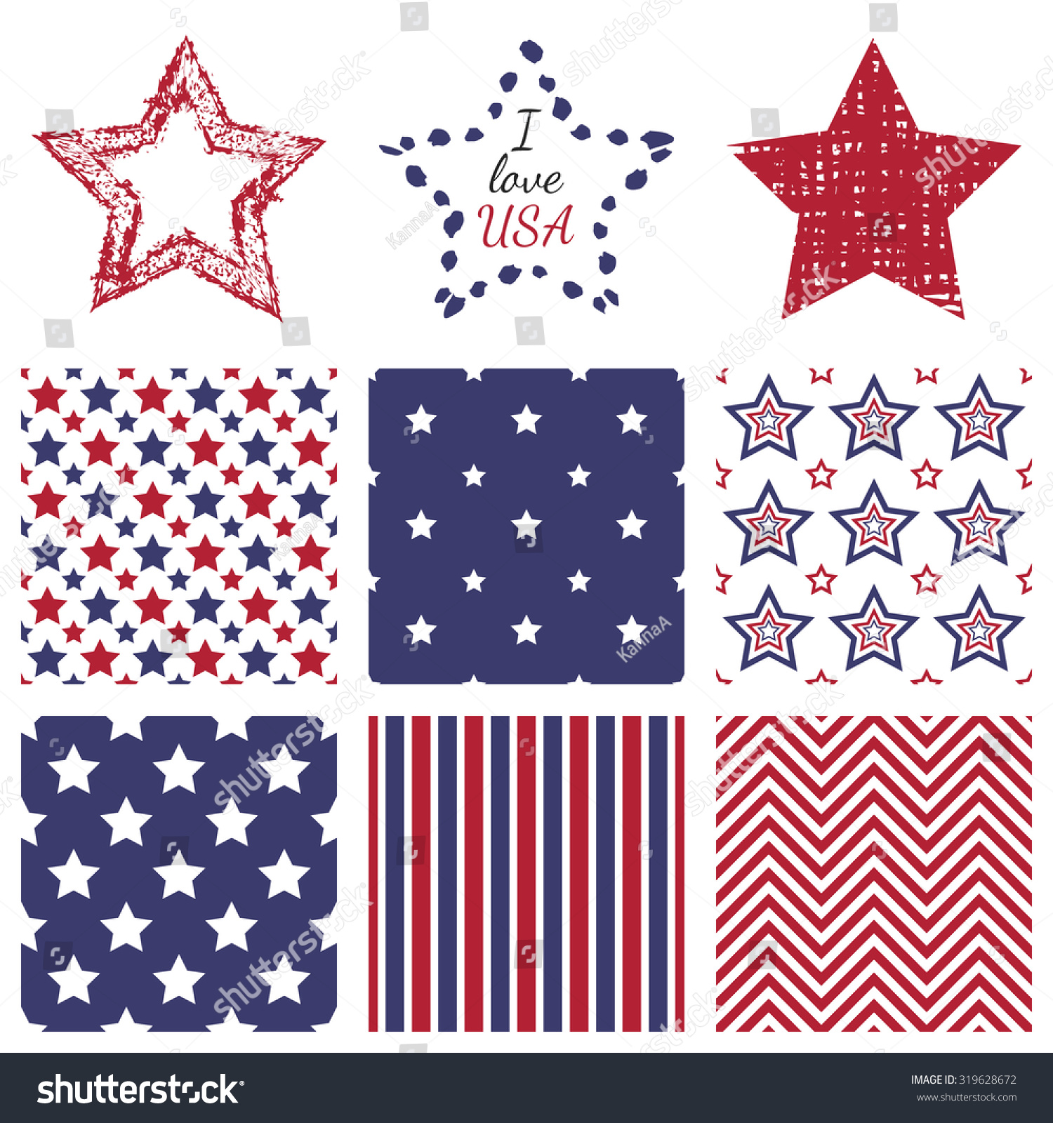 Patriotic red, ...