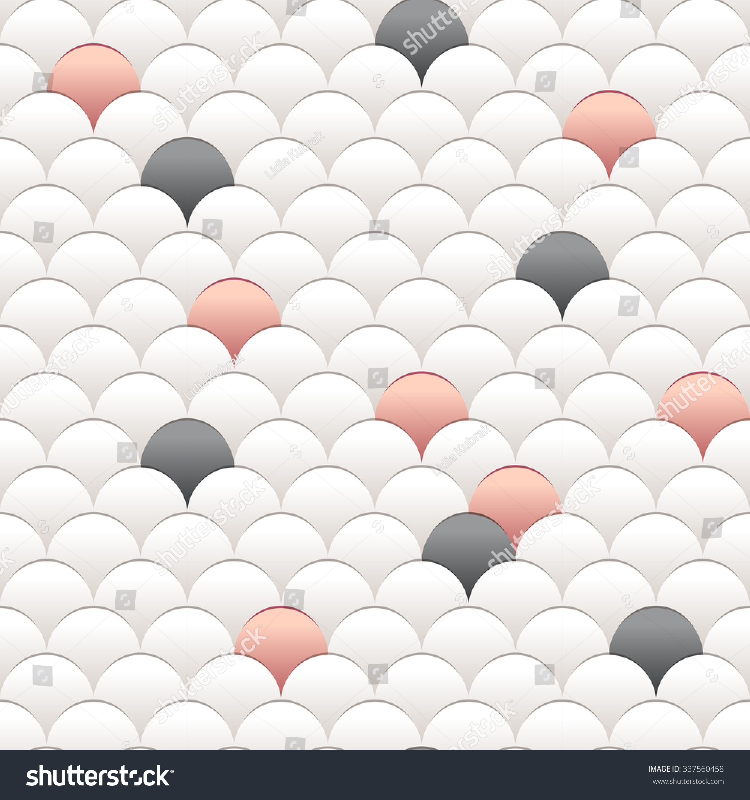 Pattern Koi Fish Scales Vector Abstract Stock Vector 337560458