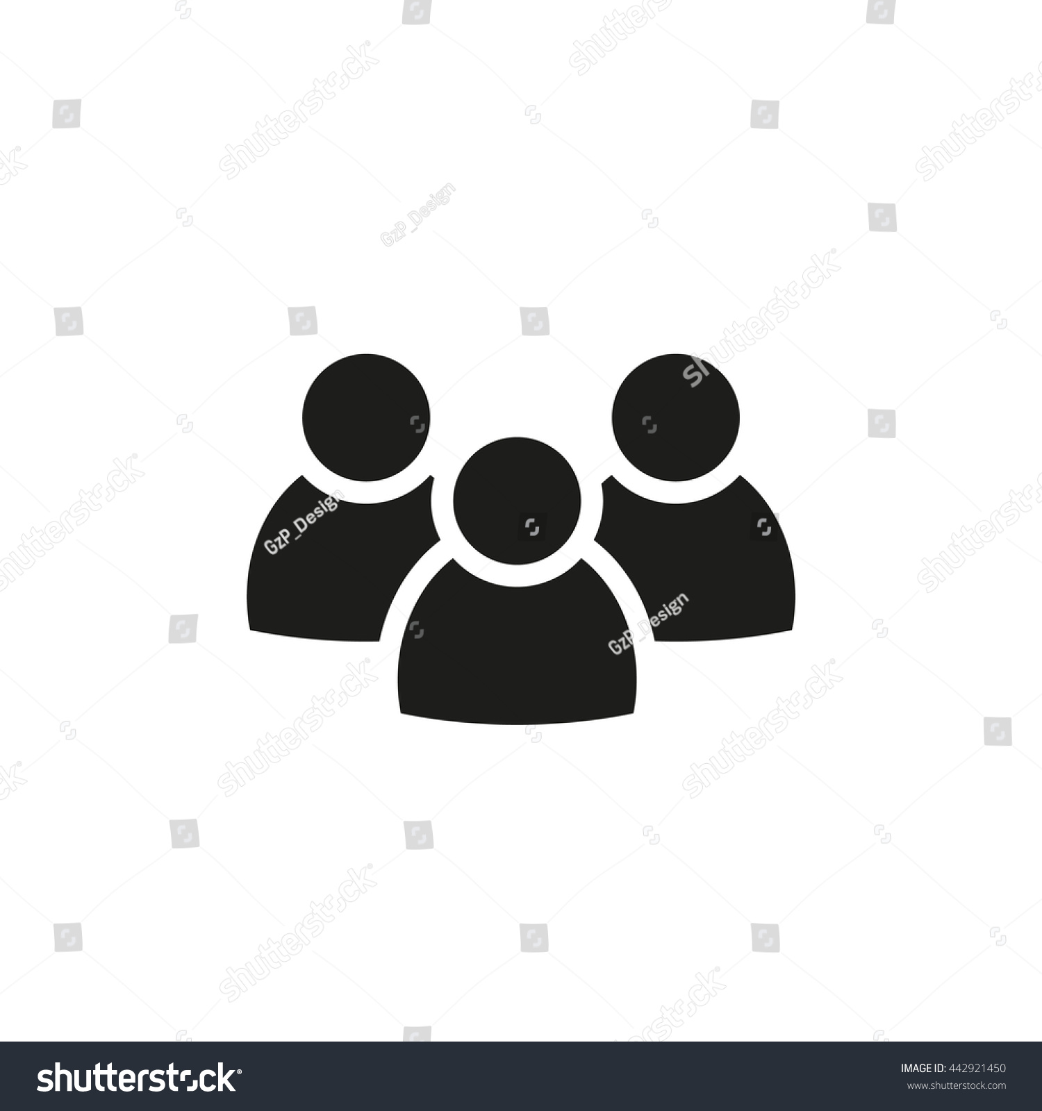 People Icon Stock Vector 442921450 : Shutterstock