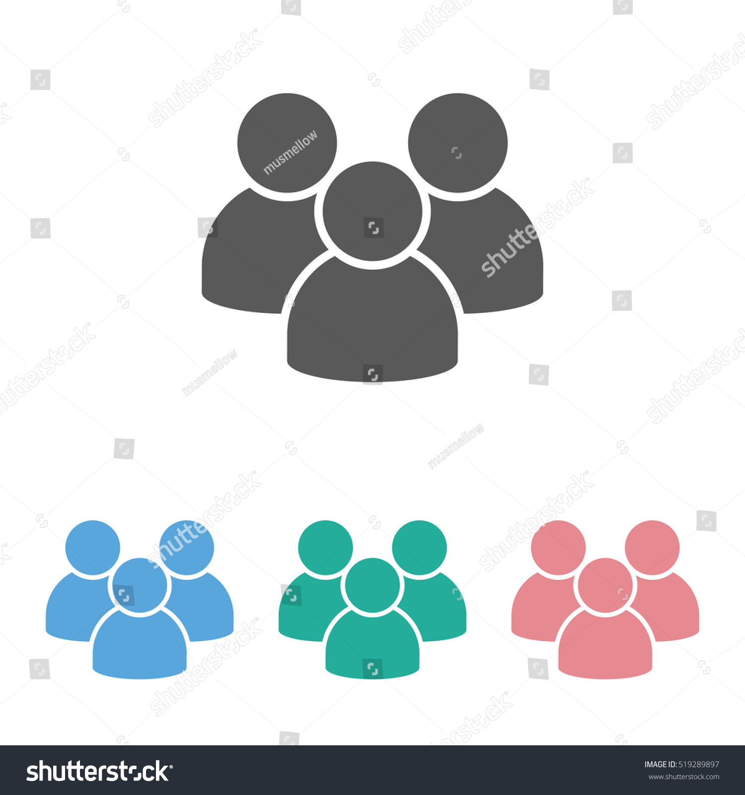 People Icon Stock Vector 519289897 : Shutterstock