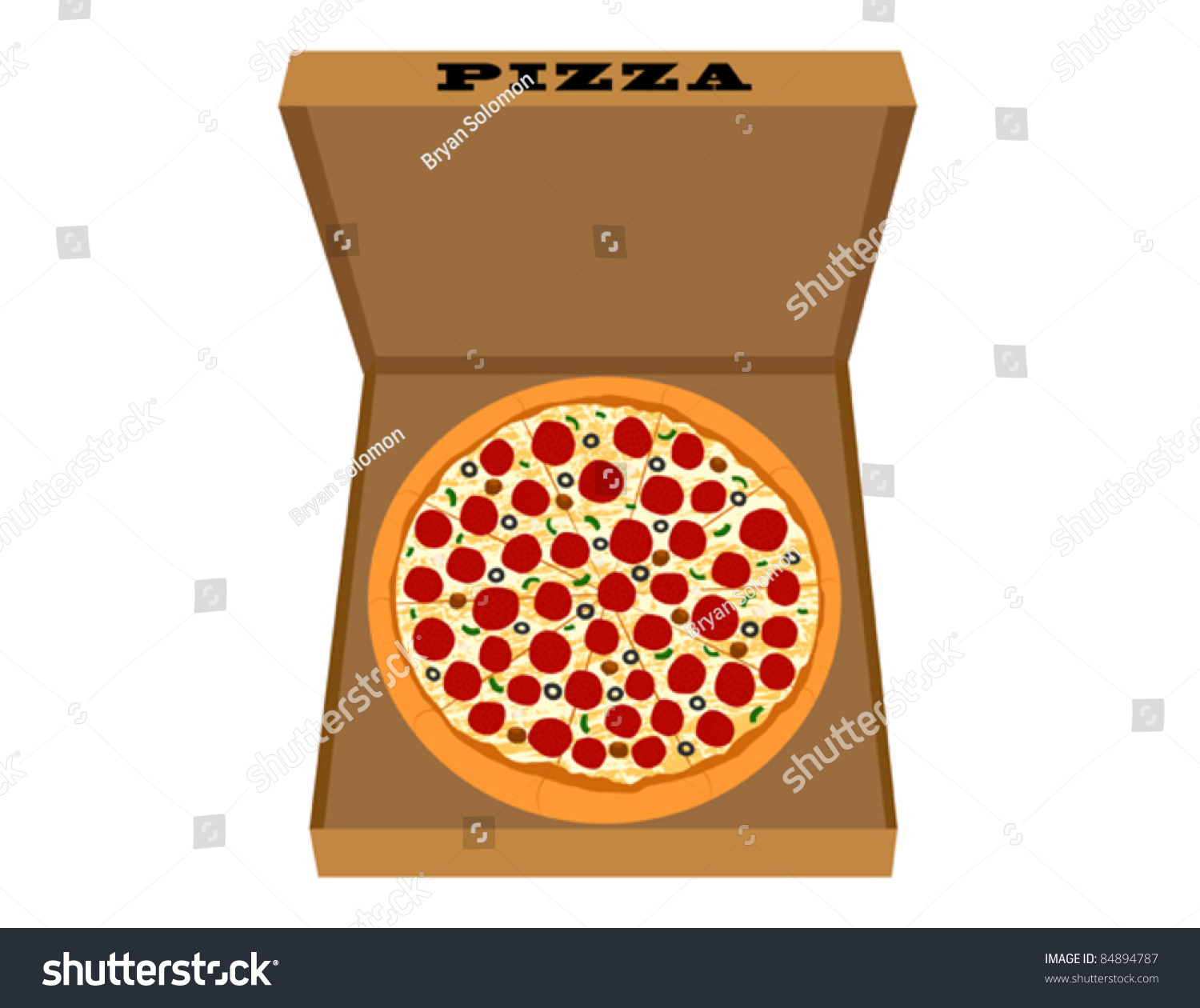 pizza box clipart free - photo #30