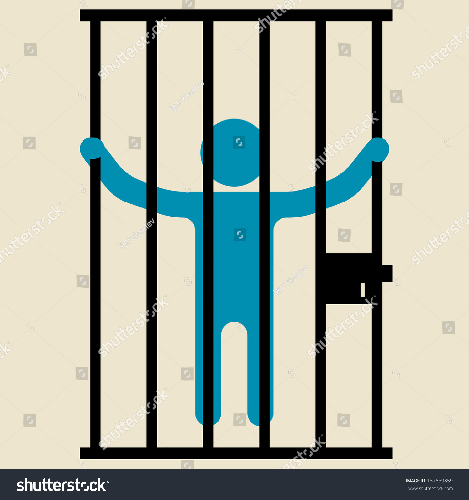 man behind bars clipart - photo #16
