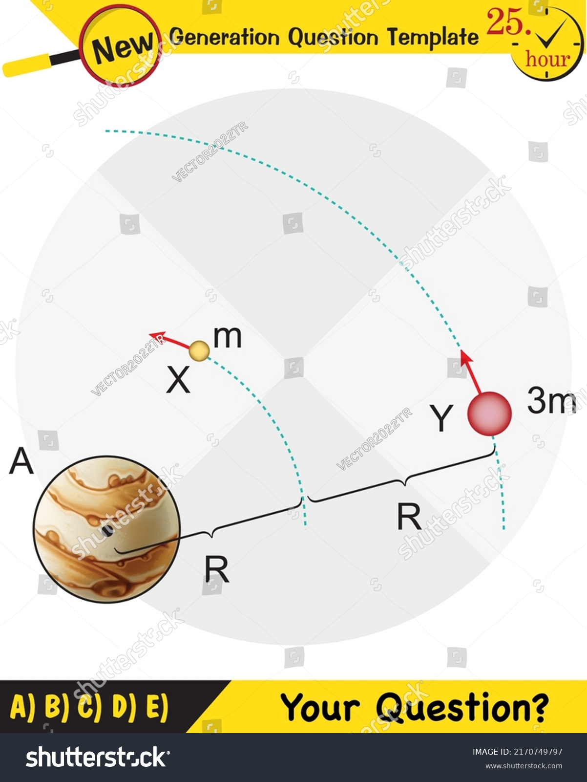 Physics Keplers Second Law Planetary Motion Stock Vector Royalty Free