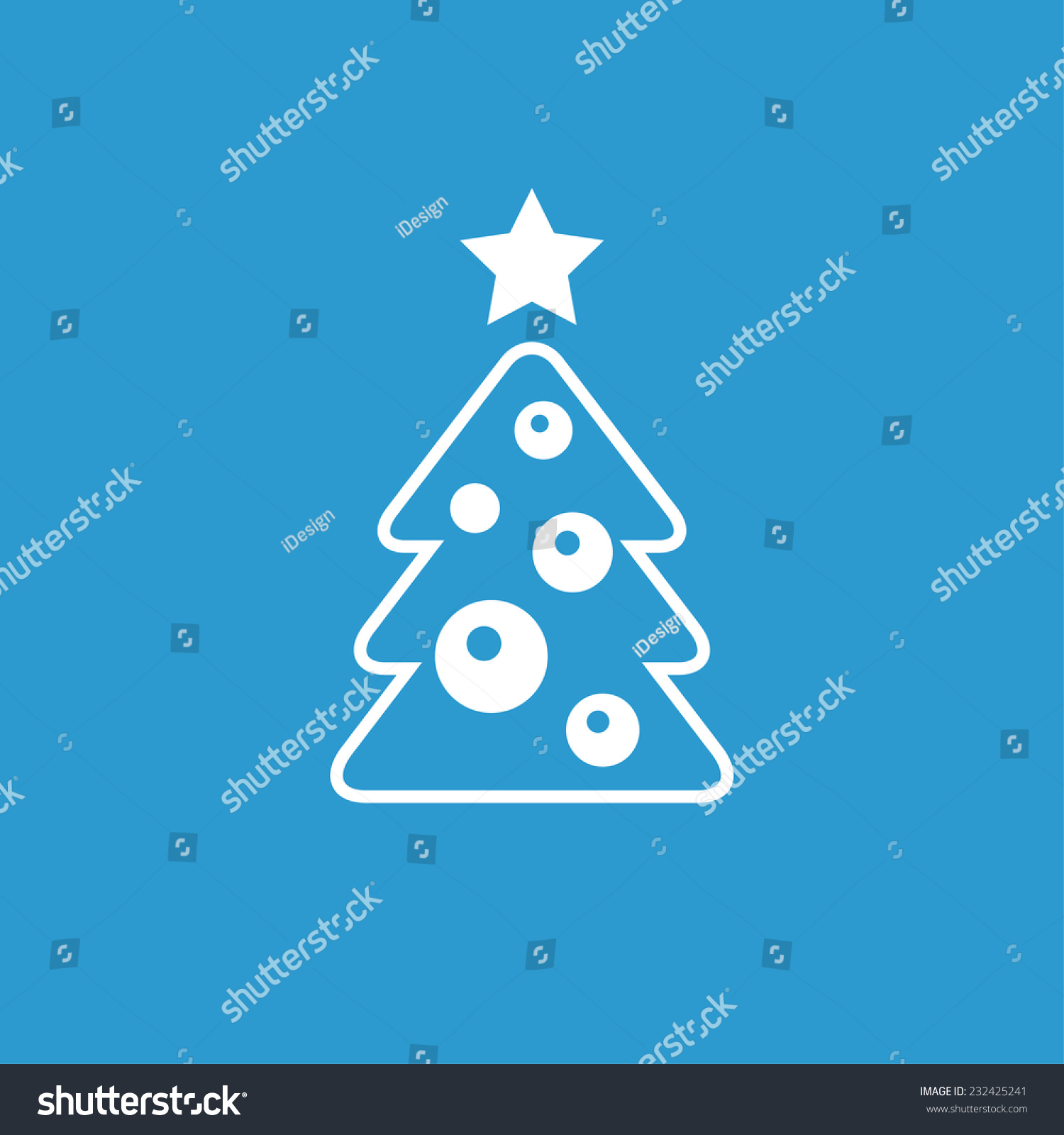 Pictograph of christmas tree Pictograph of christmas tree