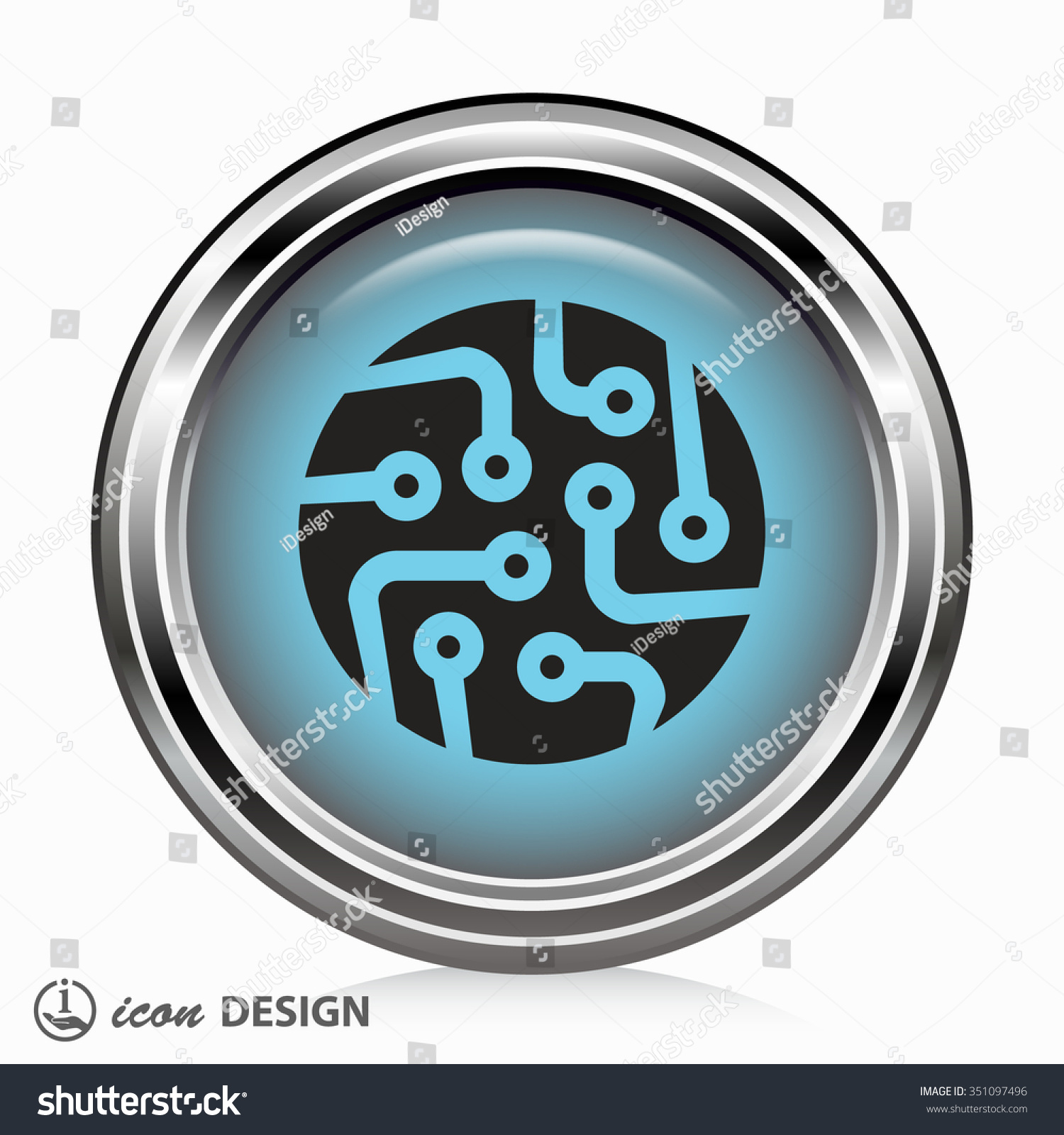 Pictograph of circuit board Pictograph of circuit board