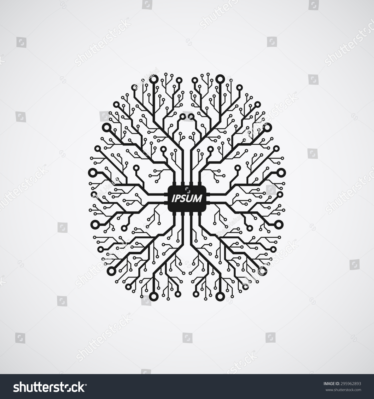 picture of a human brain in form of printed circuit board picture of a human brain in form of printed circuit board